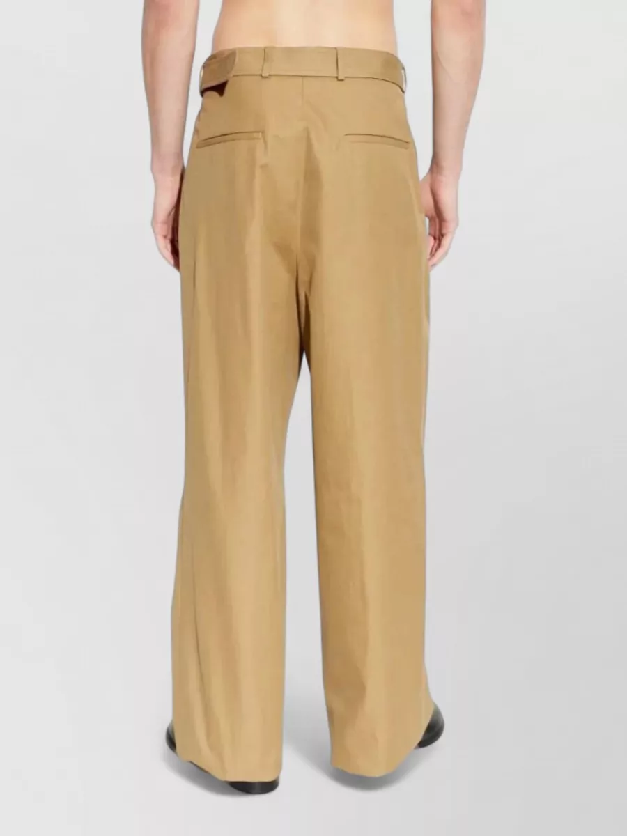 Dries Van Noten Cotton Wide-Leg Trousers