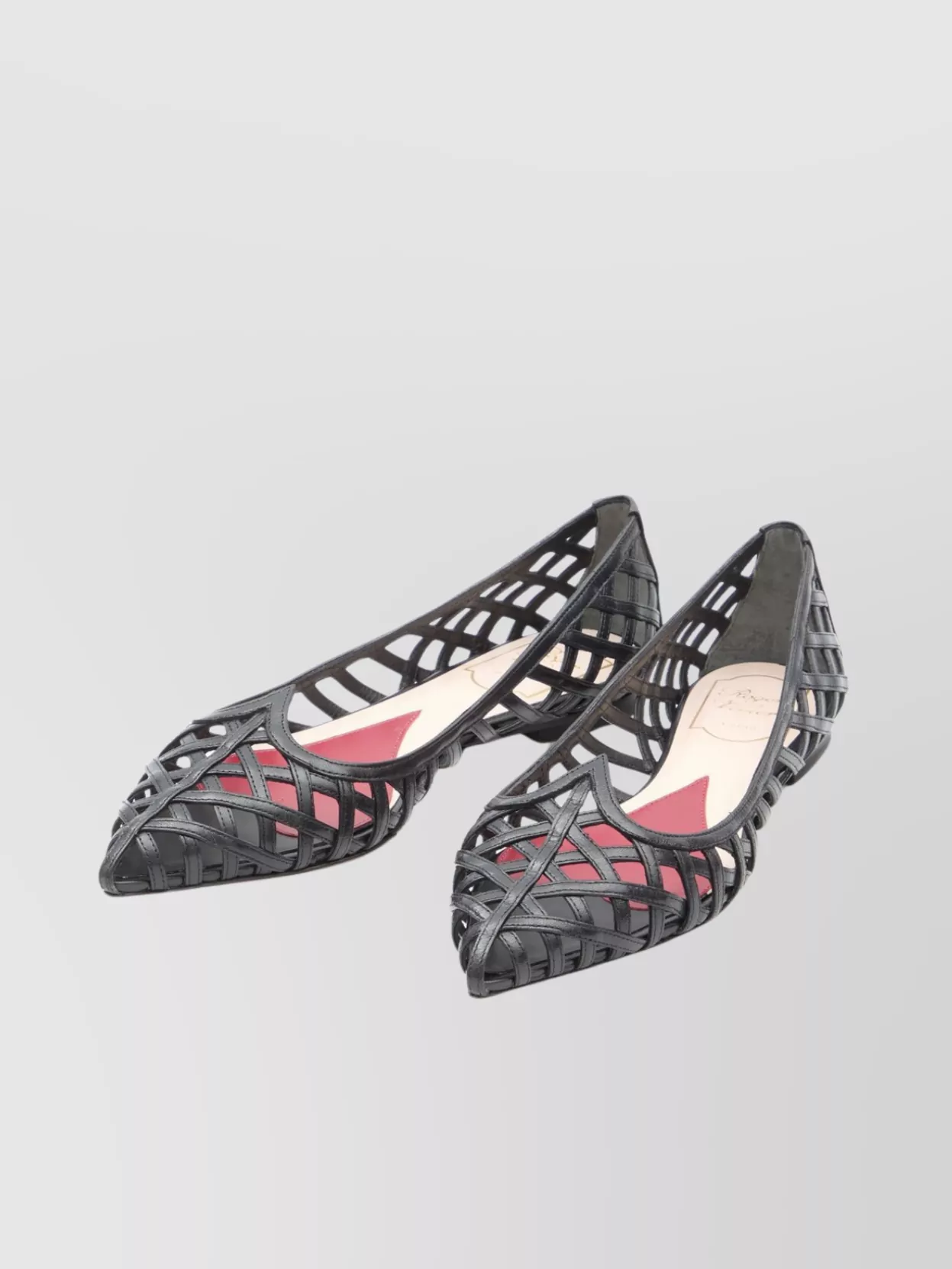 Roger Vivier Love Multistrap Ballerinas Heart-Shaped Upper