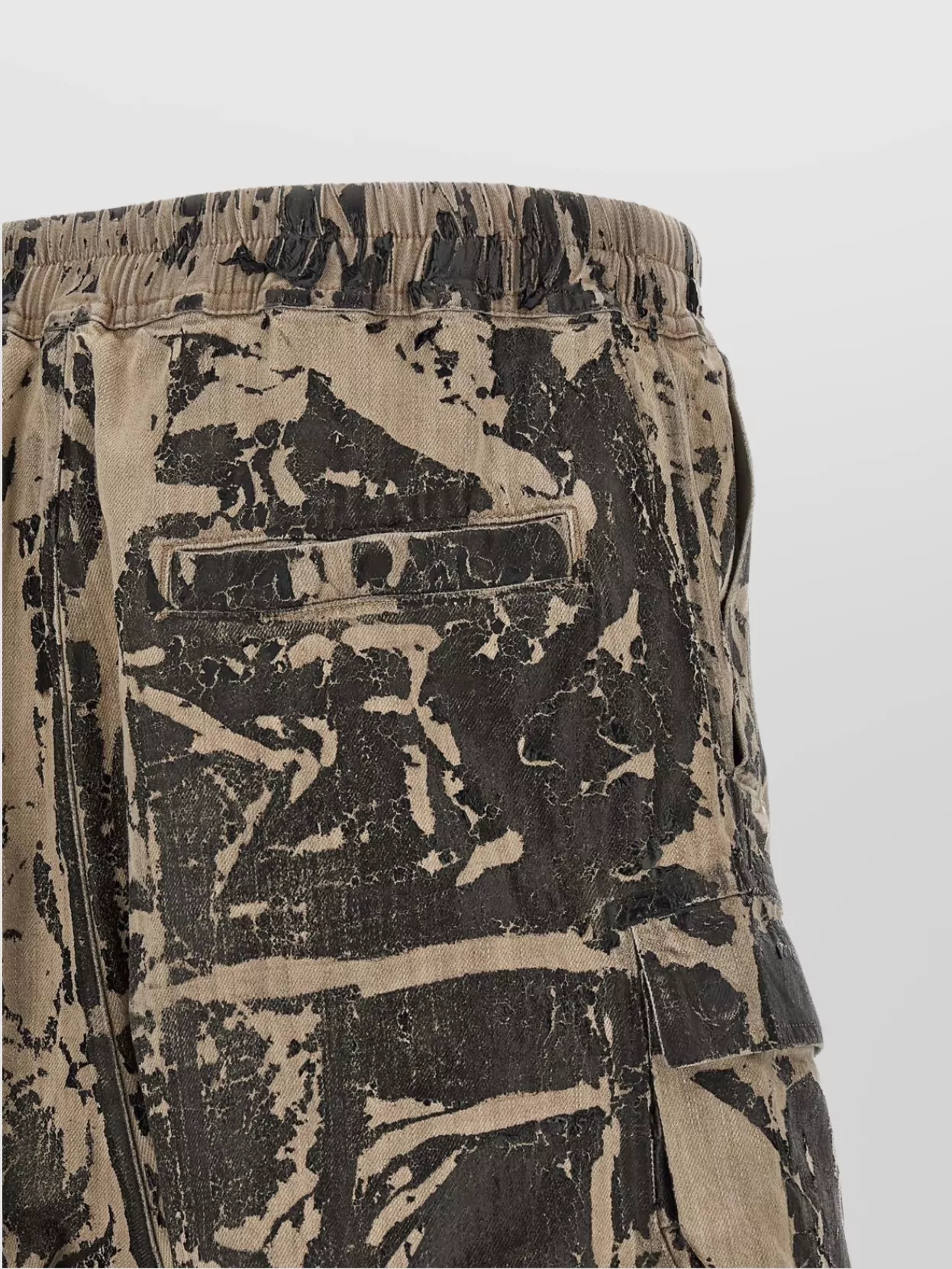 Rick Owens Drkshdw Cargo Style Bermuda Shorts All Over Print