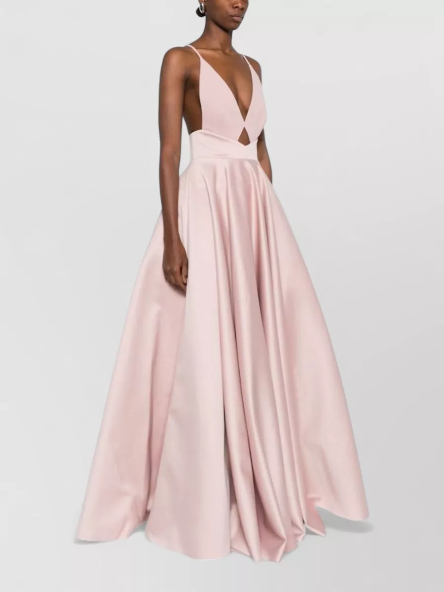 Solace London Sleeveless V-Neck Cutout Maxi Dress
