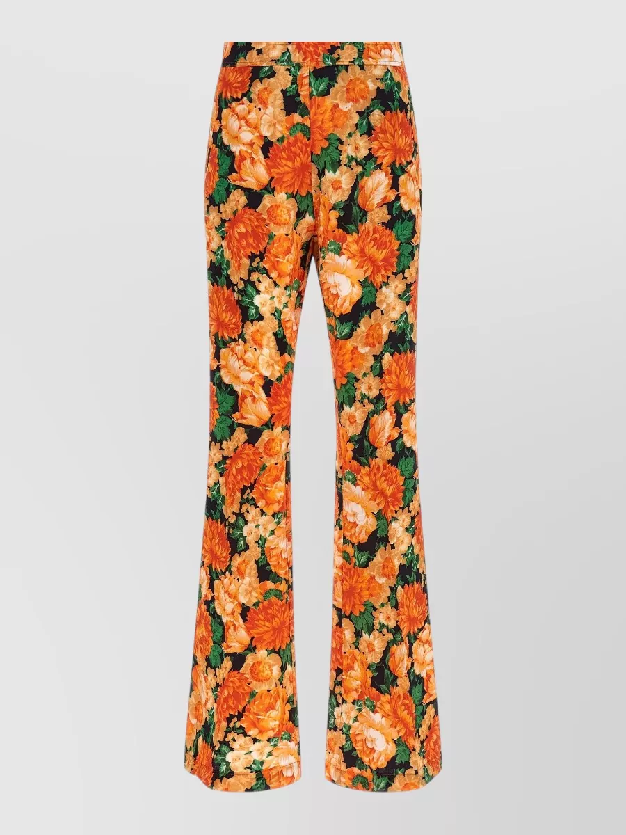 Pinko Botanic Garden Printed Flared Trousers