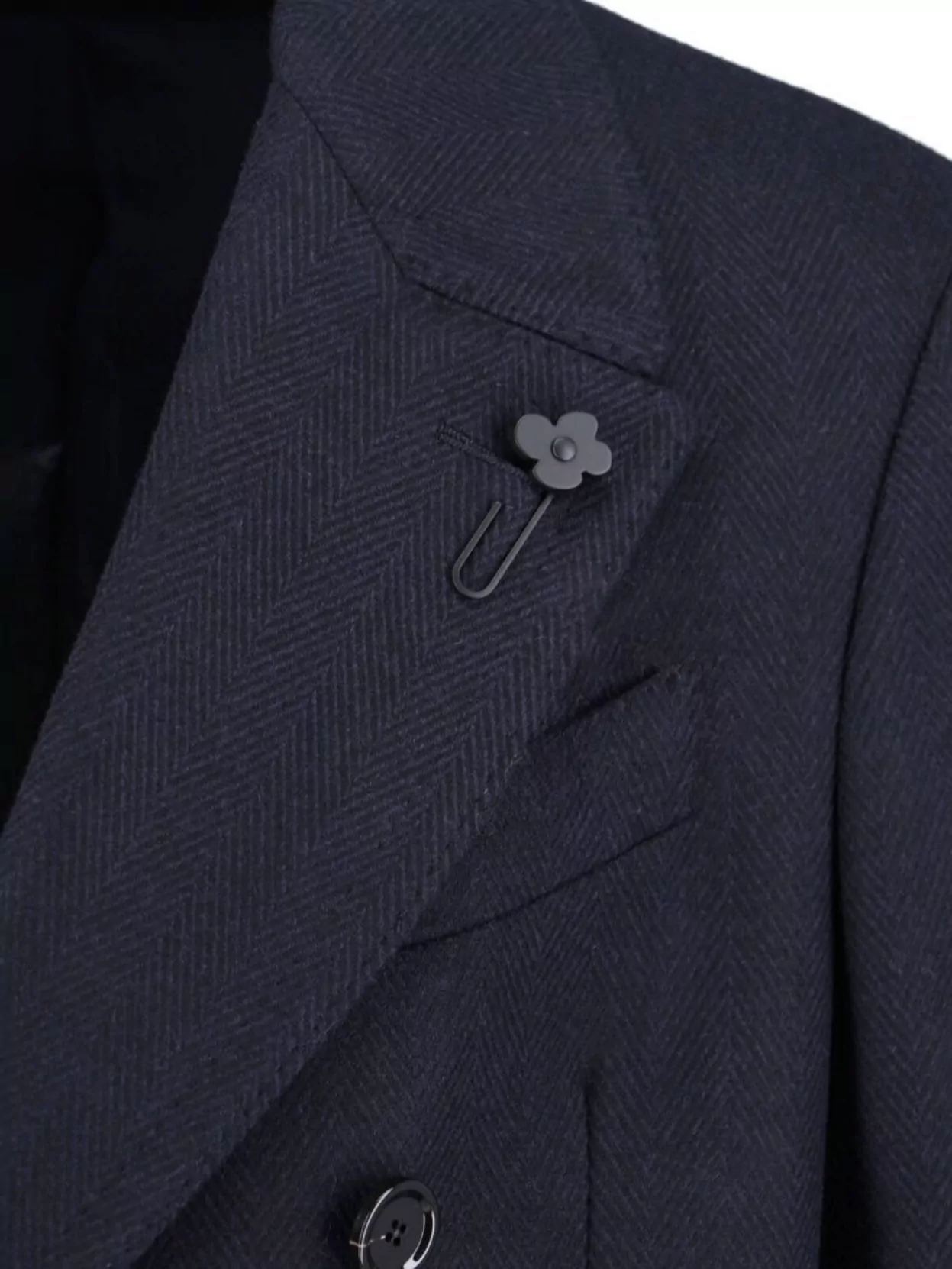 Lardini Double-Breasted Jacket With Notch Lapel And Back Vent