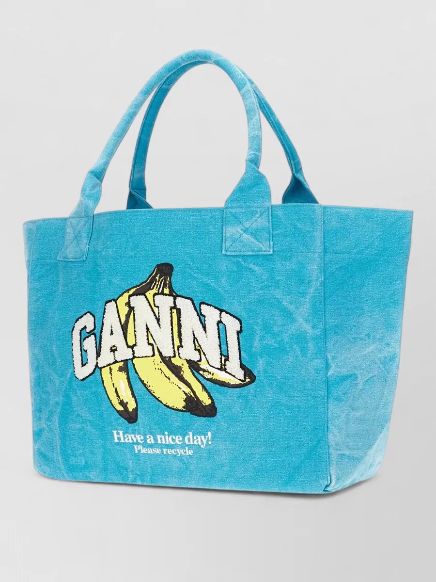 Ganni Na Cotton Tote Bag