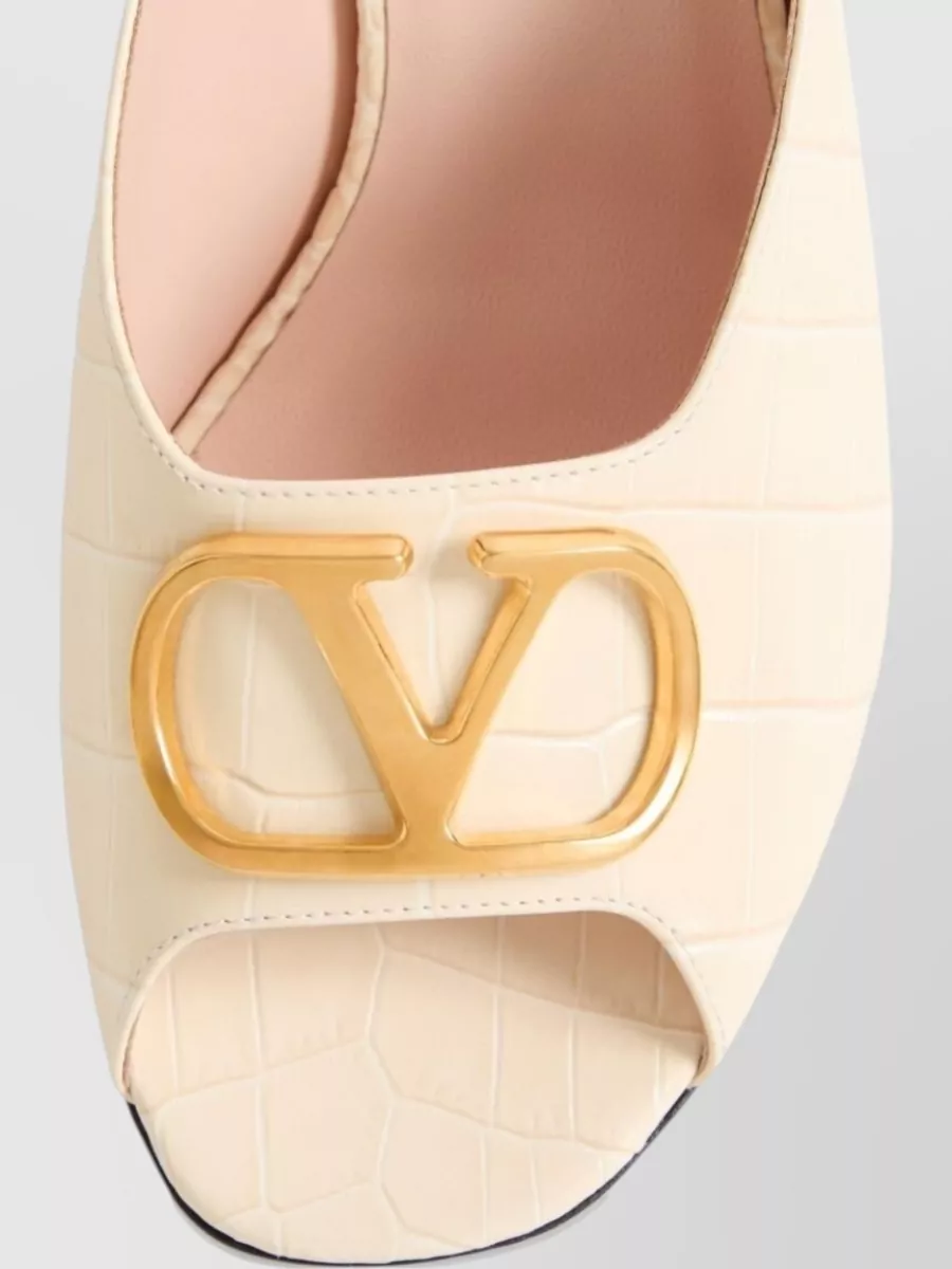 Valentino Garavani Leather High-Heel Mules