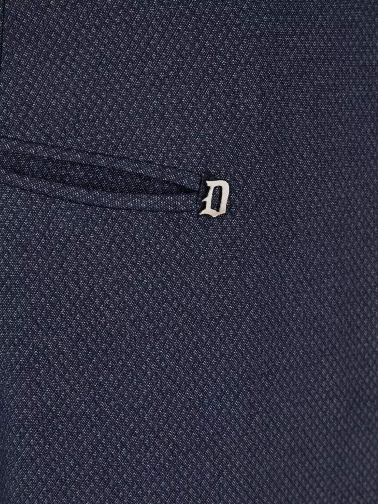Dondup Stretch Cotton Blend Chino Pants With Belt Loops In Blue