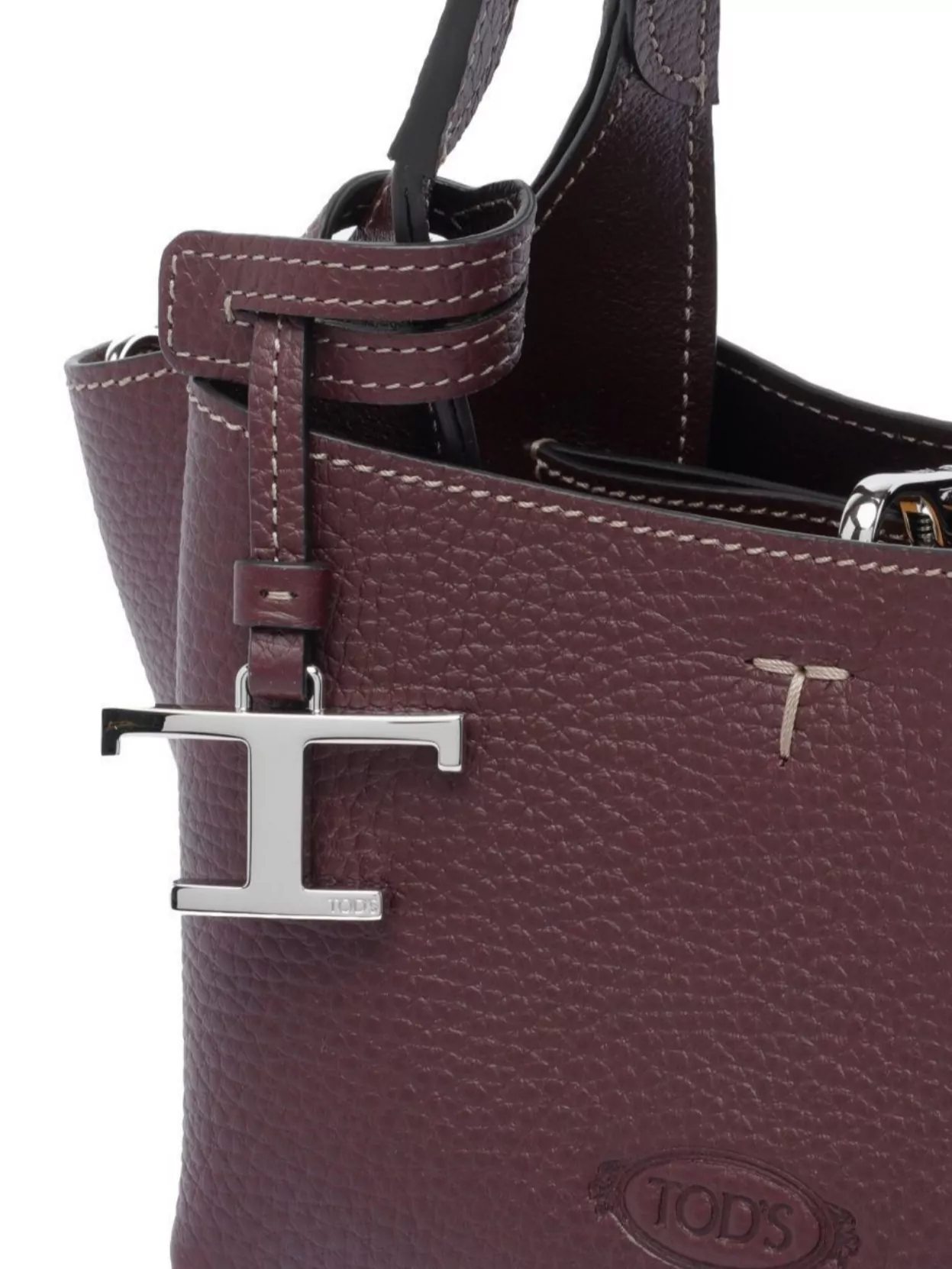 Tod's Dual Handle Micro Leather Shoulder Bag