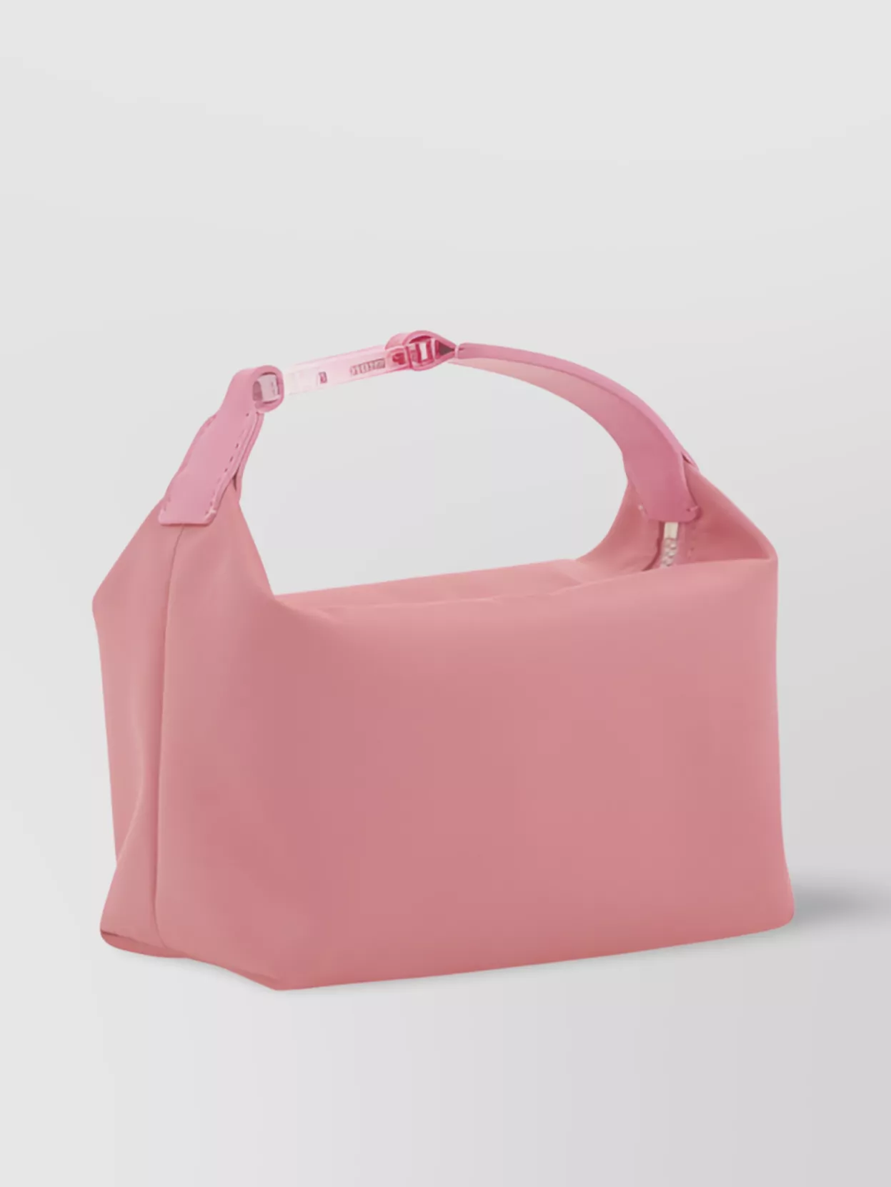 Eéra Satin Lunar Handbag Leather Handle In Pink