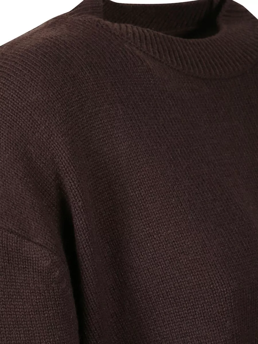 The Frankie Shop Wool Cashmere Oversized Crewneck Sweater
