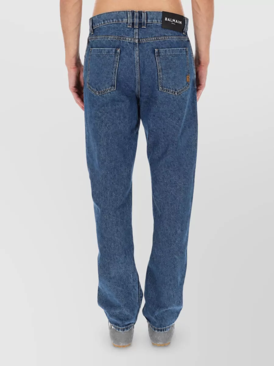 Balmain Straight-Leg Denim Jeans