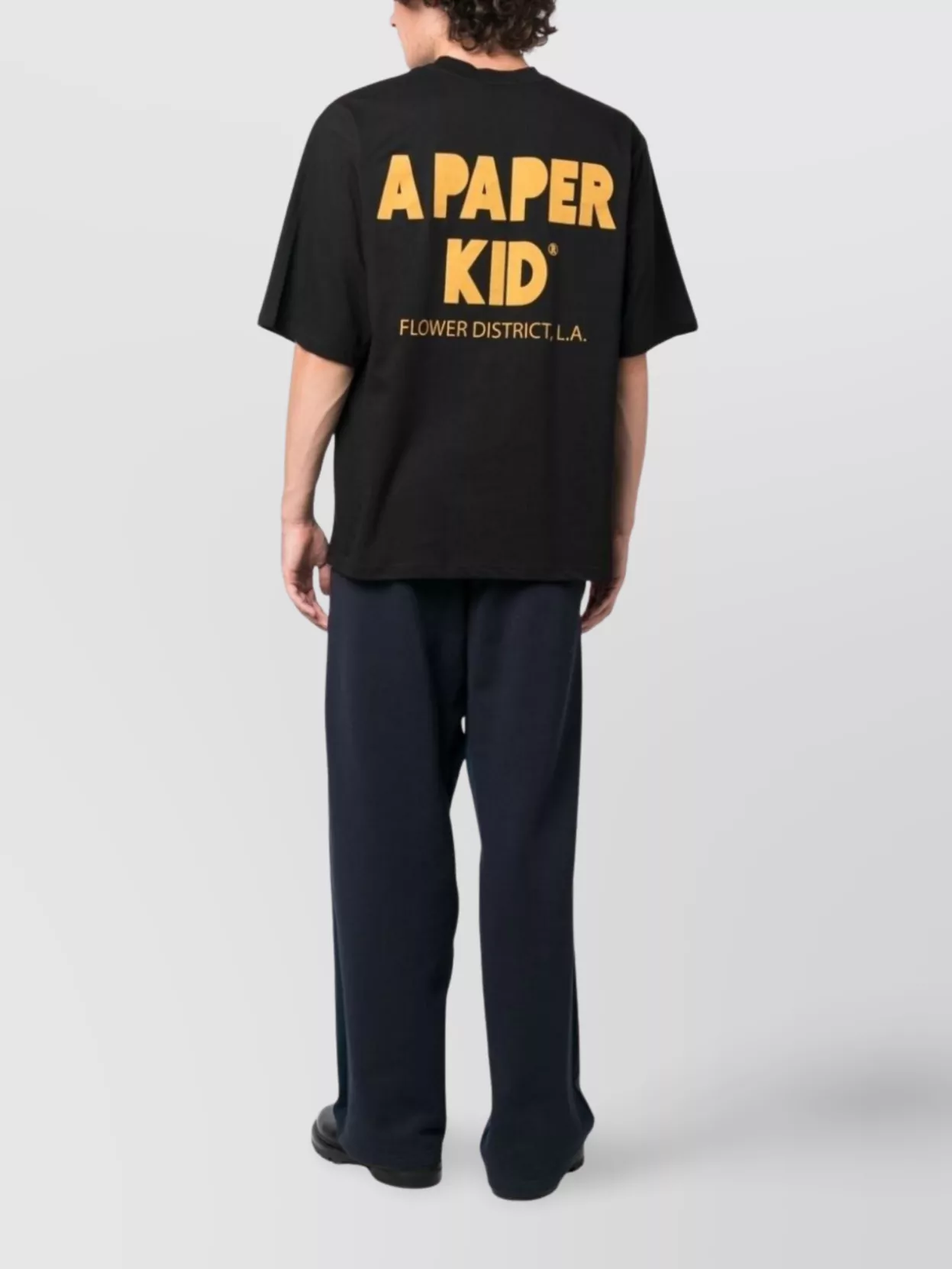 A Paper Kid Crew Neck Short Sleeve Straight Hem T-Shirt