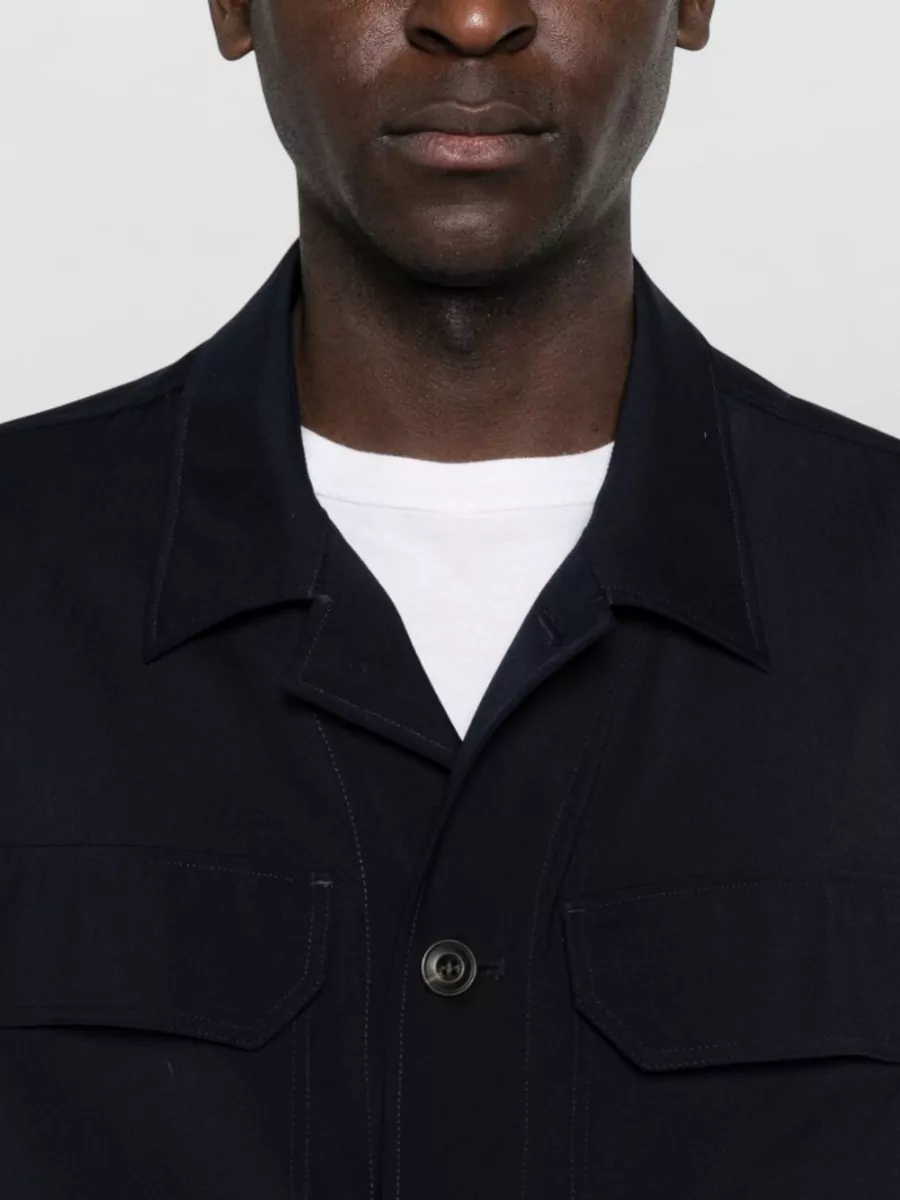 Luigi Bianchi Tailored Jacket Long Sleeves Point Collar