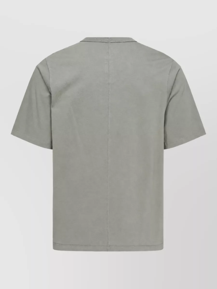 Rick Owens Cotton Jersey Crew Neck Short Sleeve T-Shirt