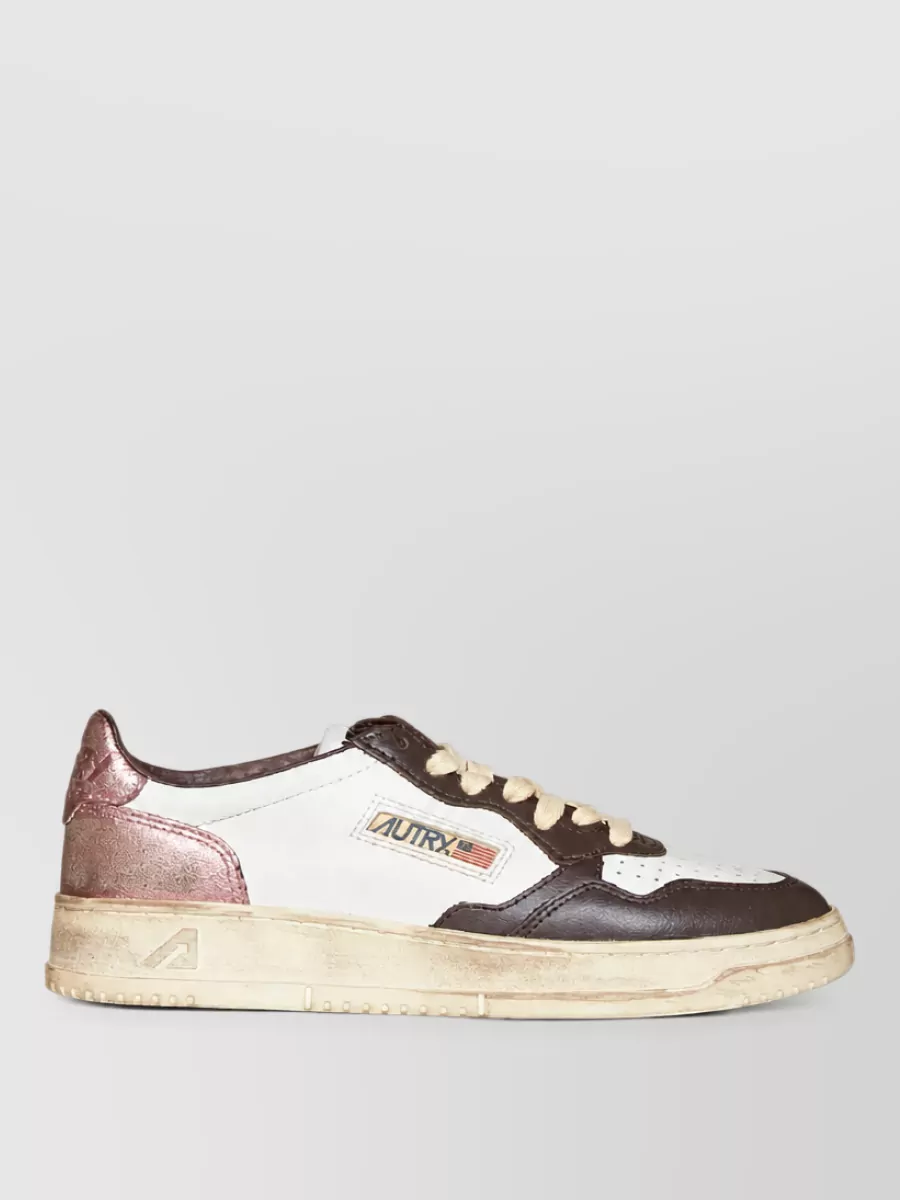 Autry Leather Low-Top Lace-Up Sneakers