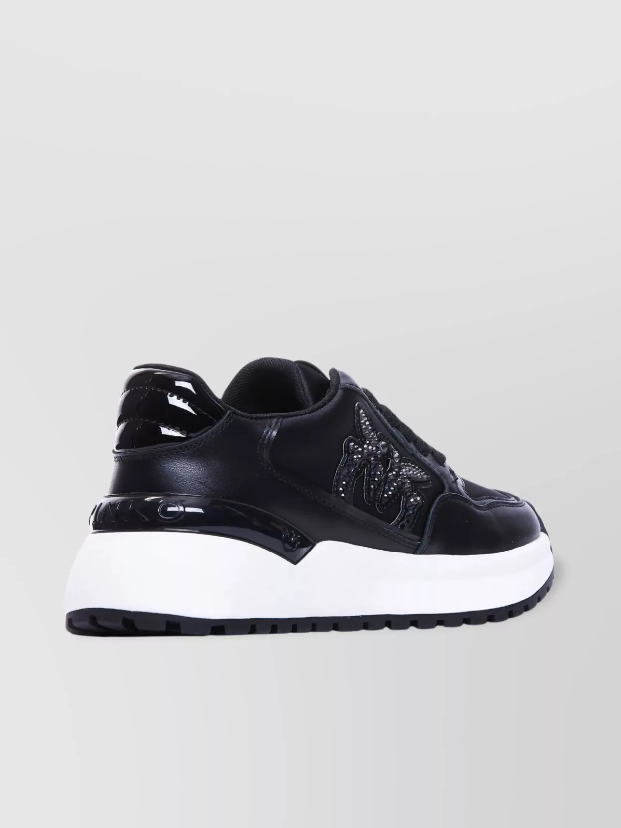 Shop Pinko Gem Embellished Low Top Sneakers