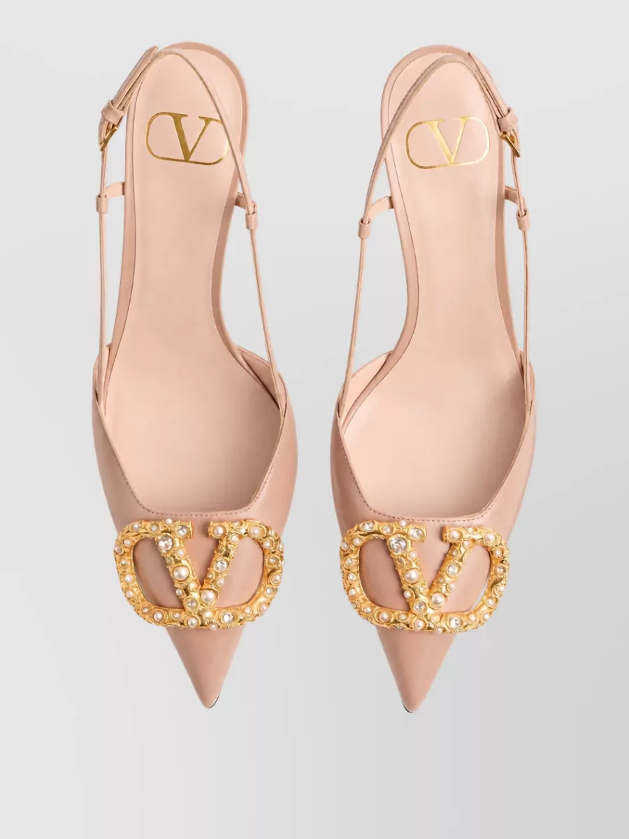 Valentino Garavani Leather Slingback Pumps