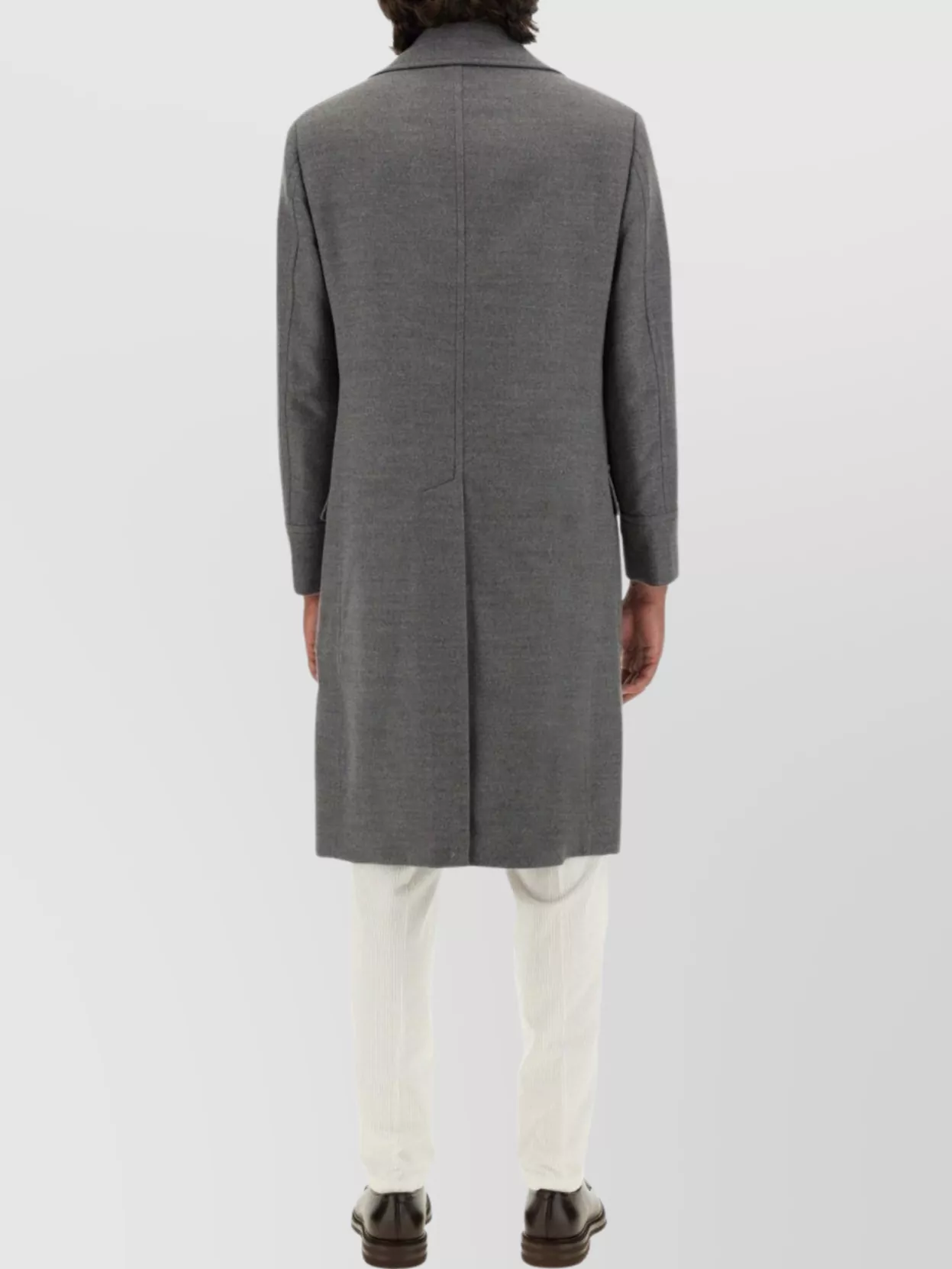 Brunello Cucinelli Long Double-Breasted Coat Oversize Fit