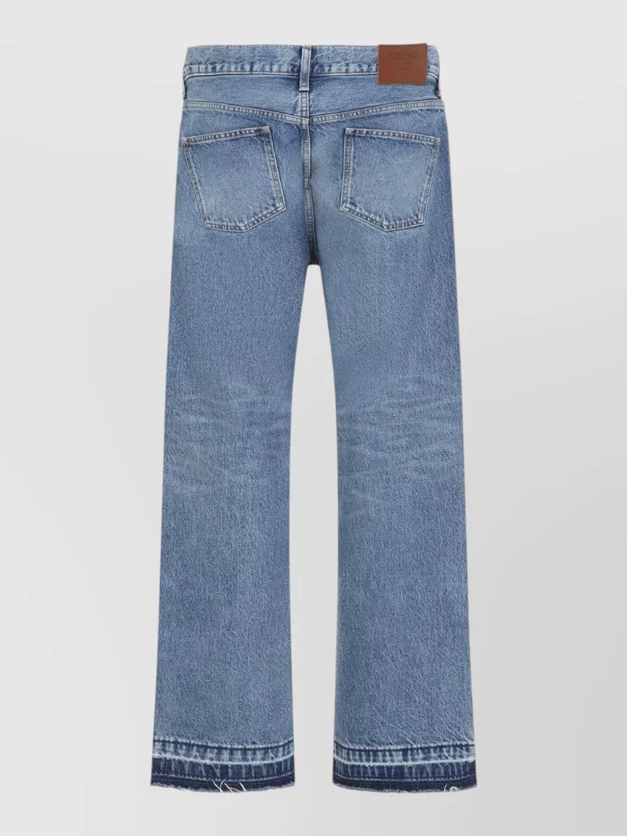Celine Cotton Low-Rise Loose-Fit Jeans