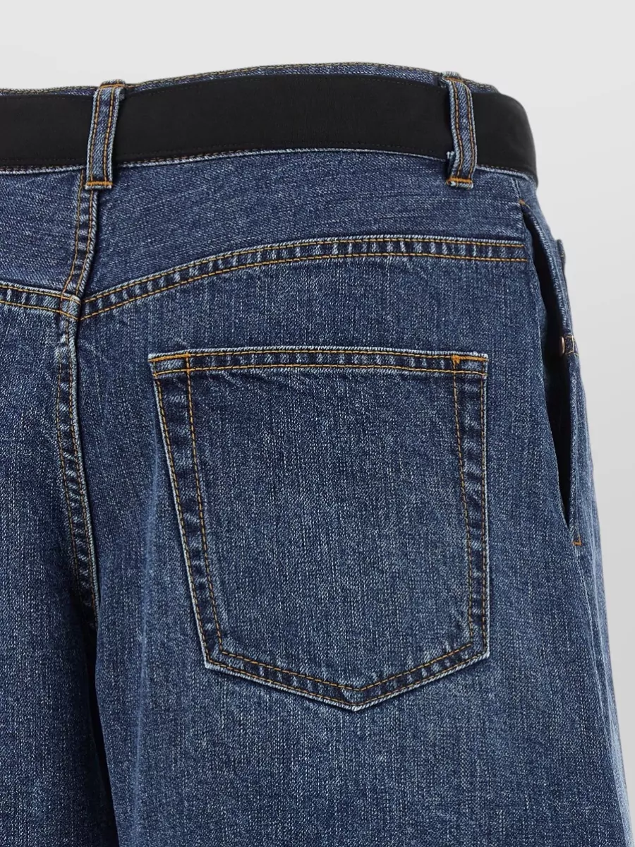 Sacai Wool Asymmetric Shorts