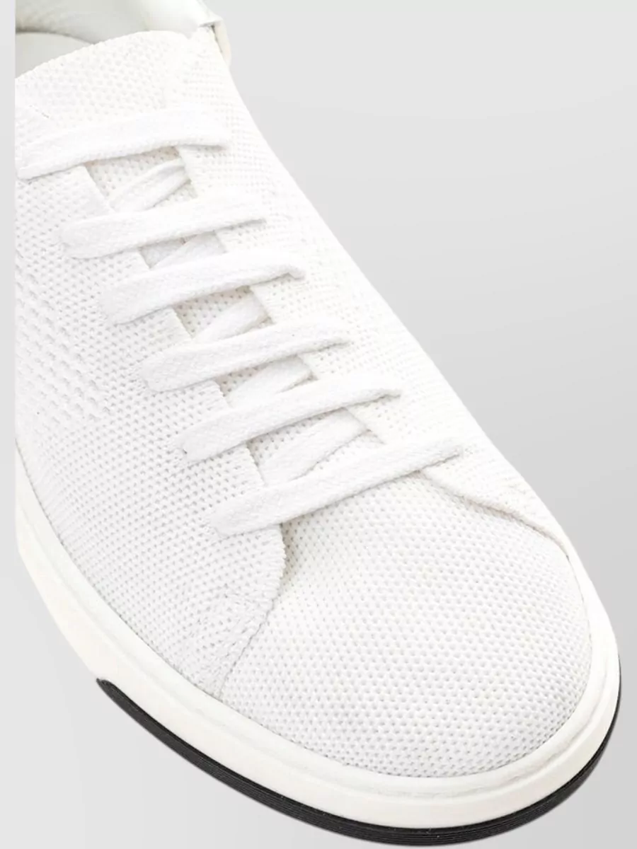 Casadei Leather Lace-Up Sneakers