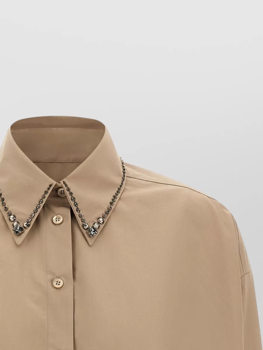 Fabiana Filippi Cotton Cropped Shirt