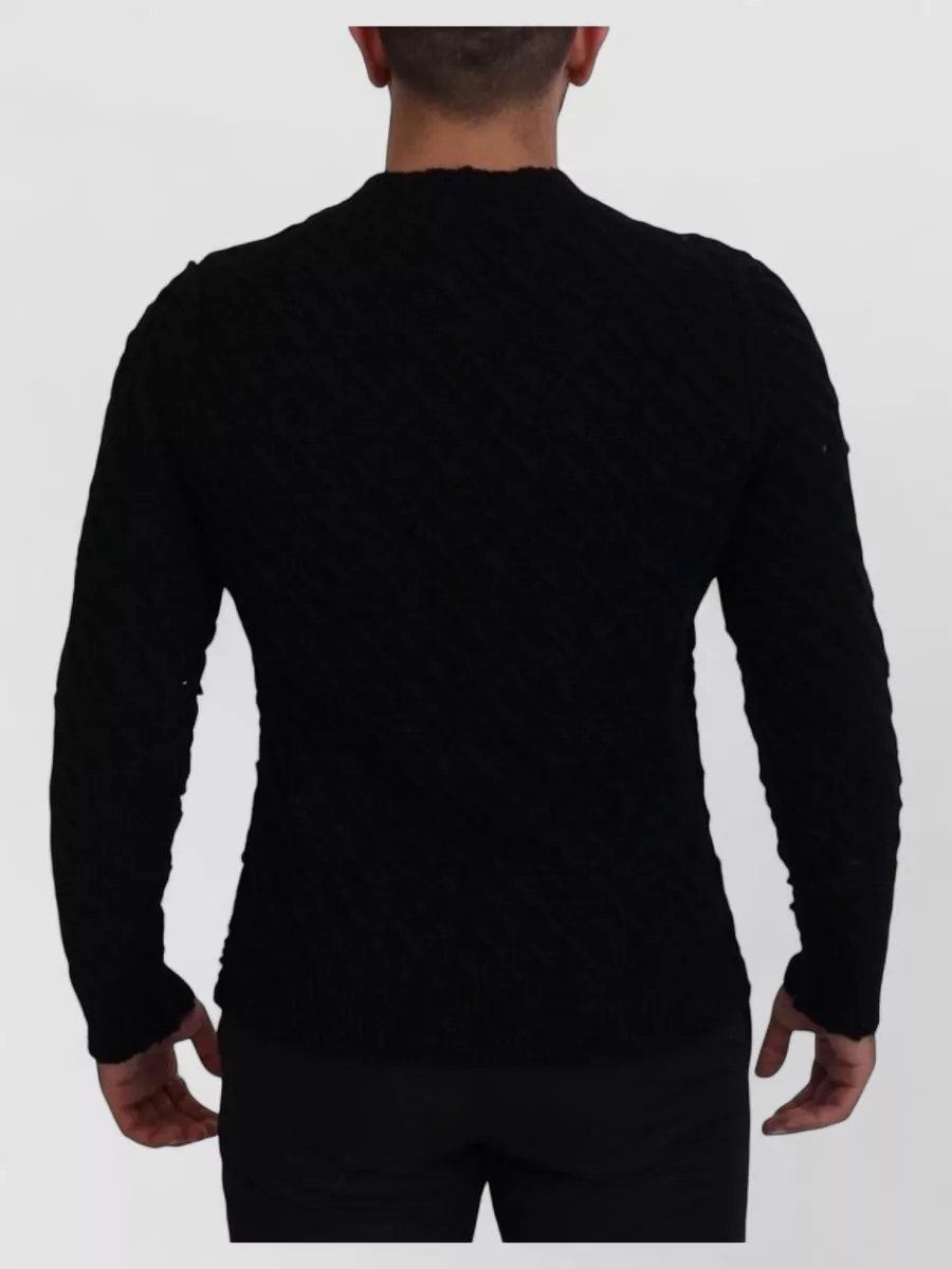 Dolce&Gabbana Distressed V-Neck Wool Jumper