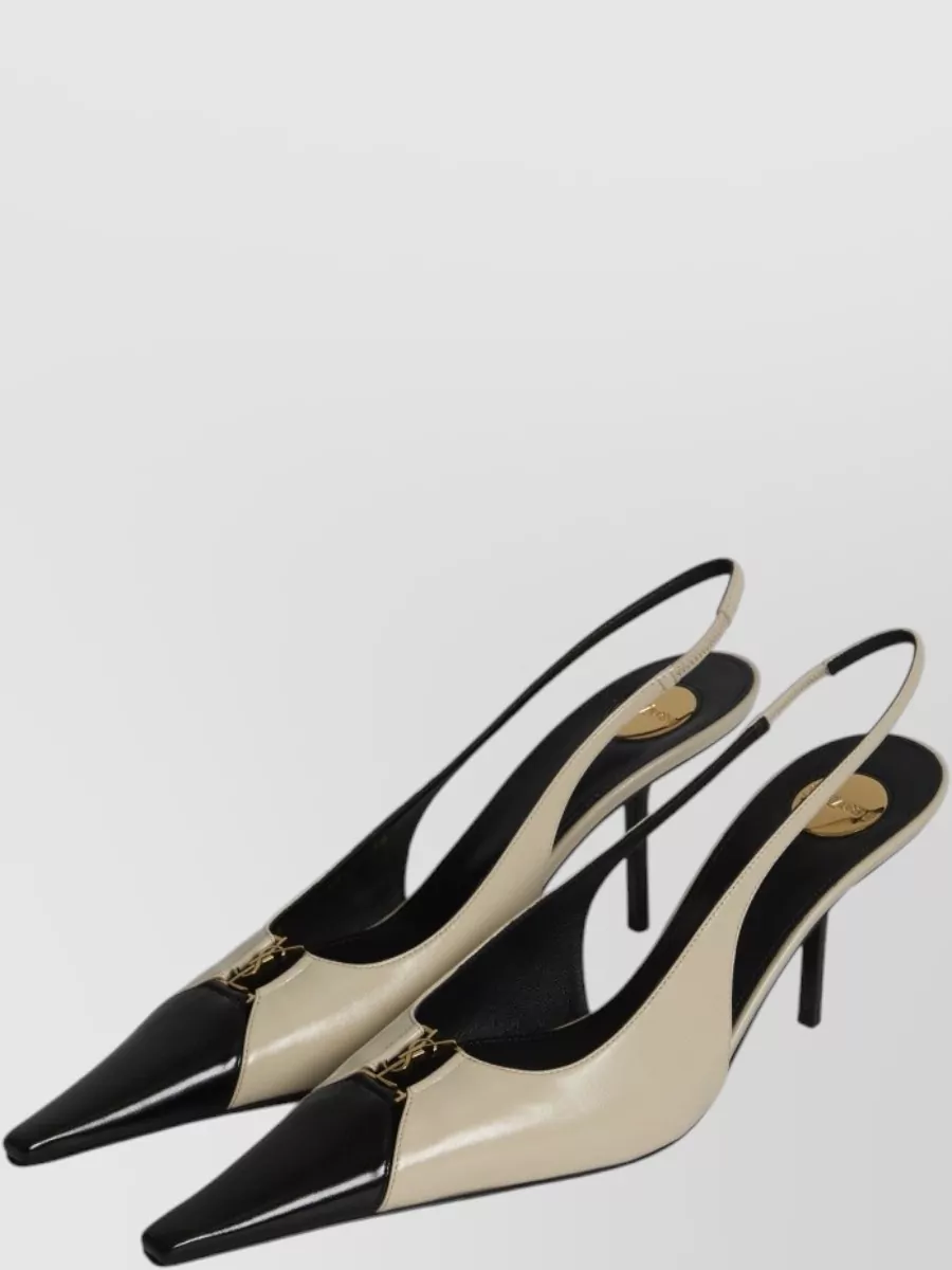 Saint Laurent Leather Cutout Pumps
