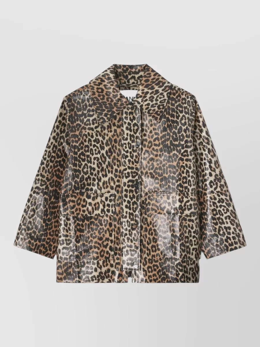 Ganni leopard-print jacket