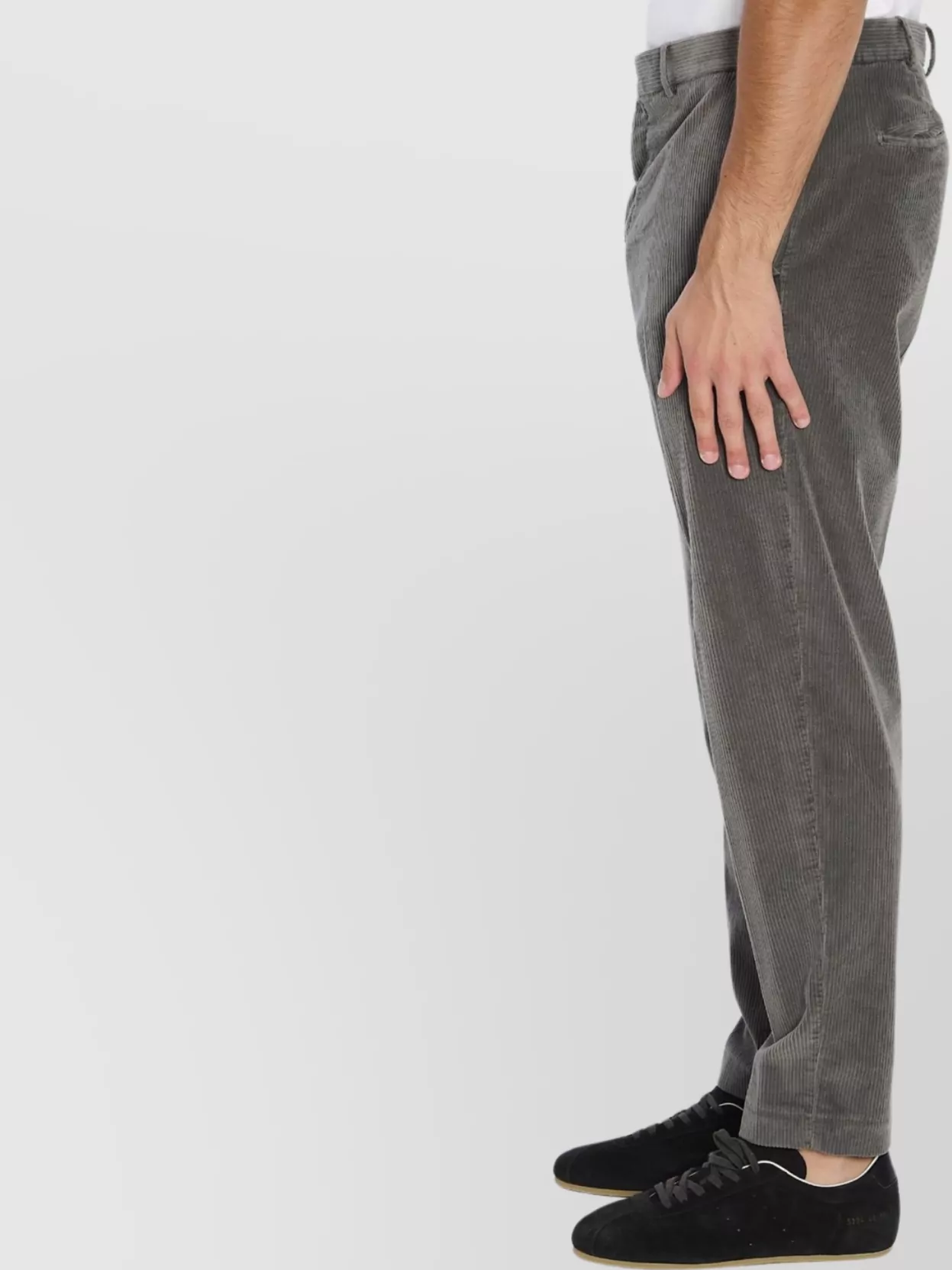Pt Torino Mid-Rise Straight Leg Corduroy Trousers