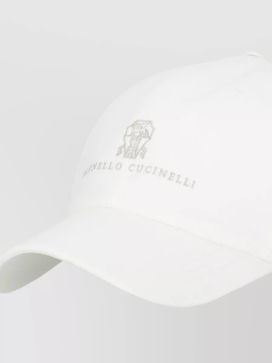 Brunello Cucinelli Mens Baseball Hat Curved Brim Eyelets