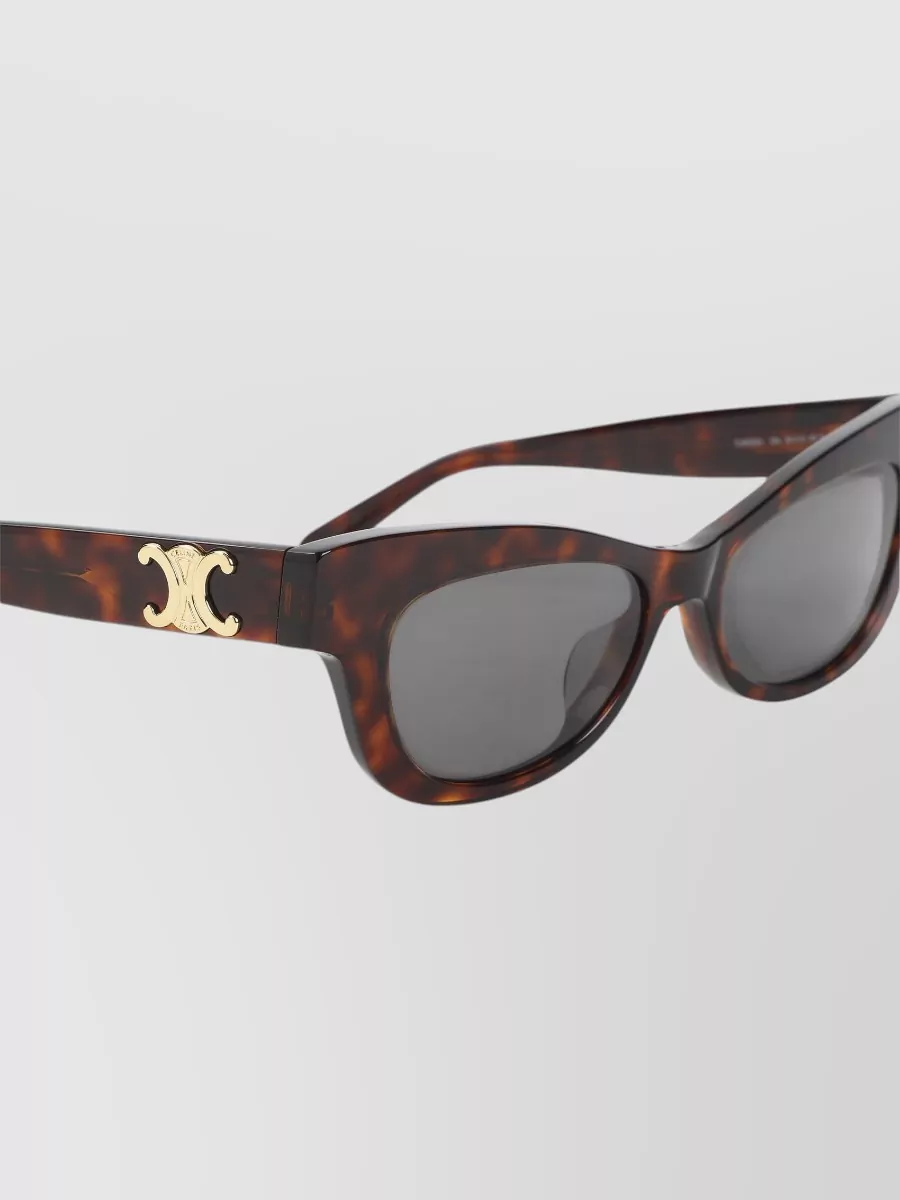 Celine Acetate Narrow Cat-Eye Sunglasses