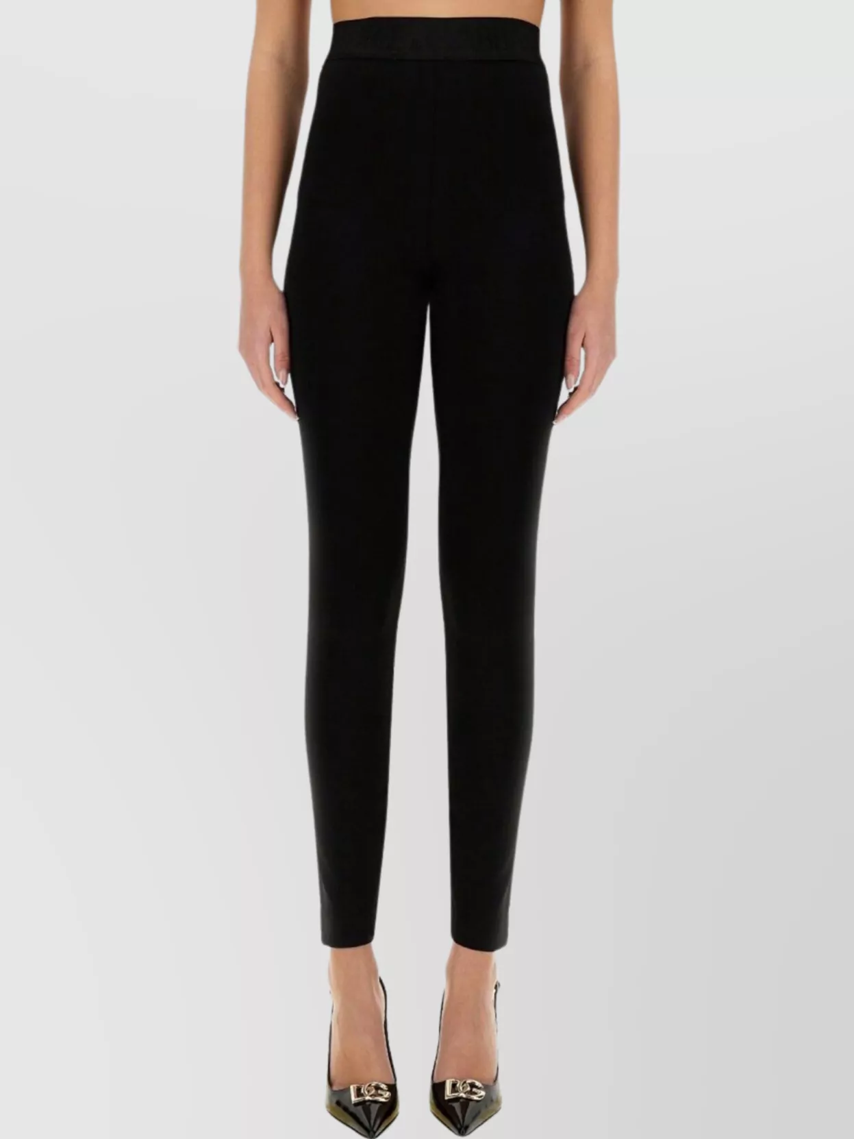 Dolce & Gabbana Ankle Length High-waisted Stretch Fit Leggings