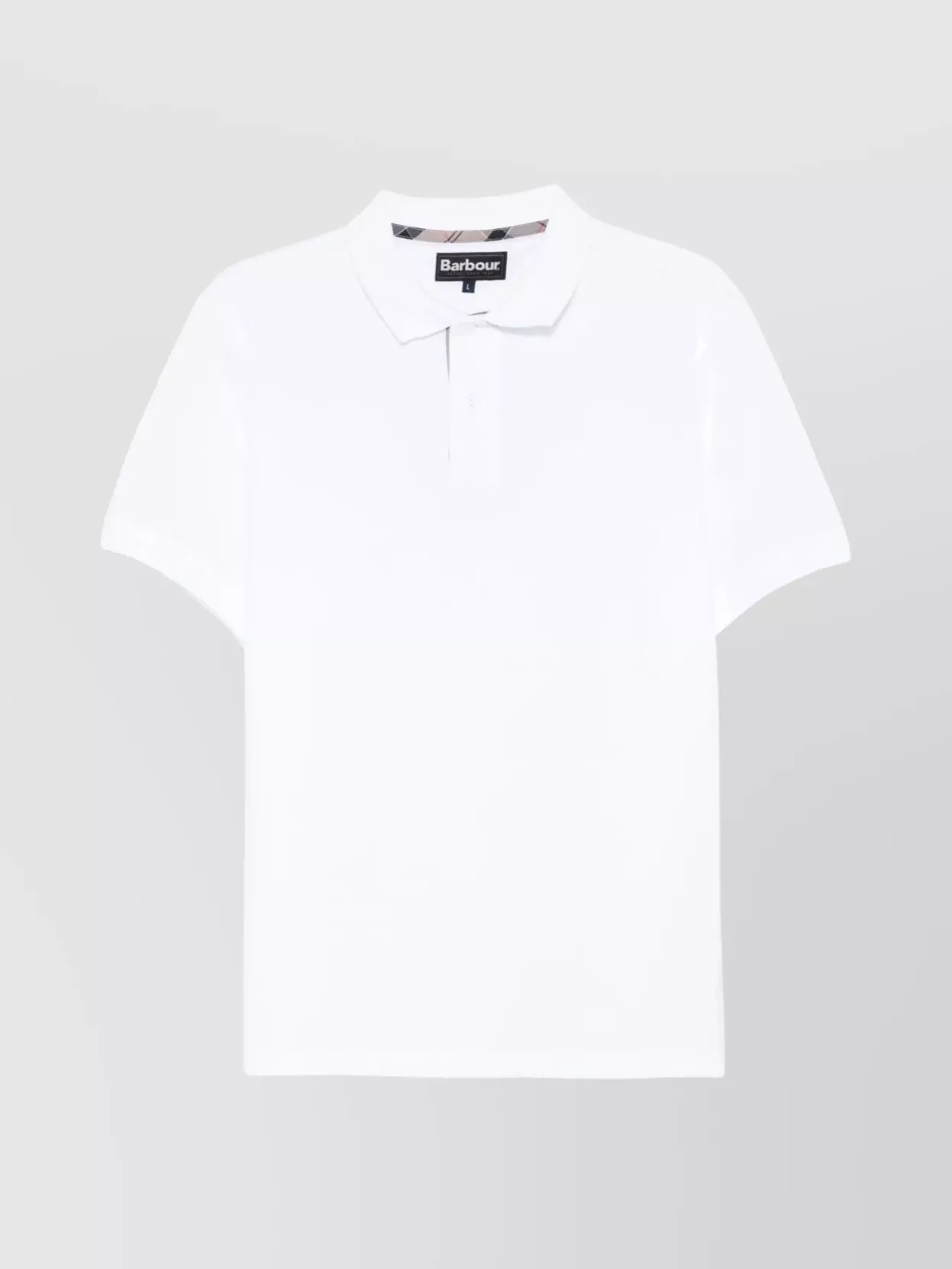 Barbour Collared Checkered Polo Shirt With Short Sleeves