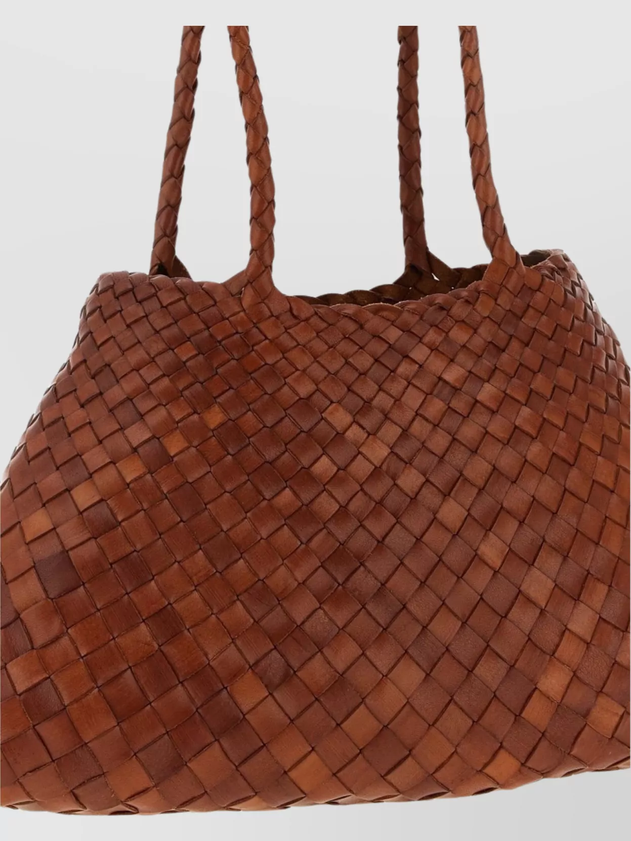 Dragon Diffusion Large Shoulder Bag With Dual Handles And Woven Design