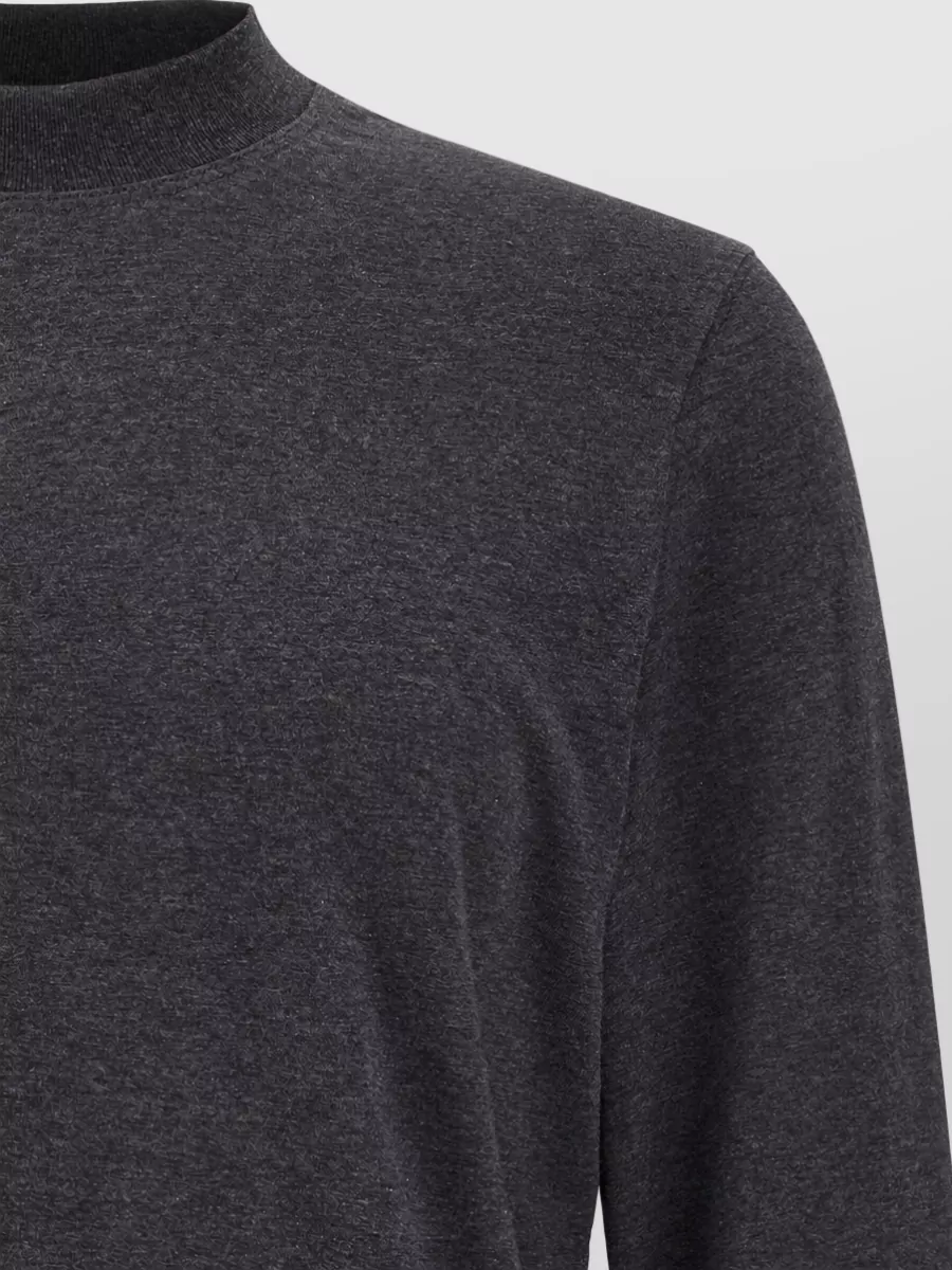 Brunello Cucinelli Cotton jersey chimney neck long-sleeve t-shirt