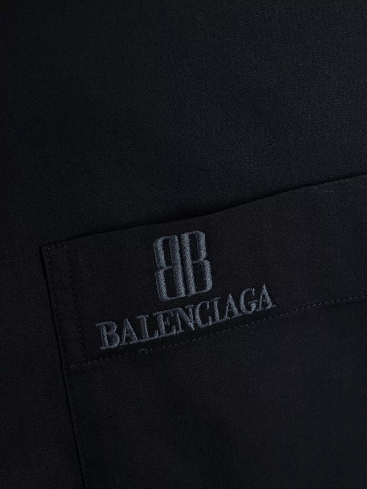 Balenciaga Short Sleeve Shirt Chest Pocket