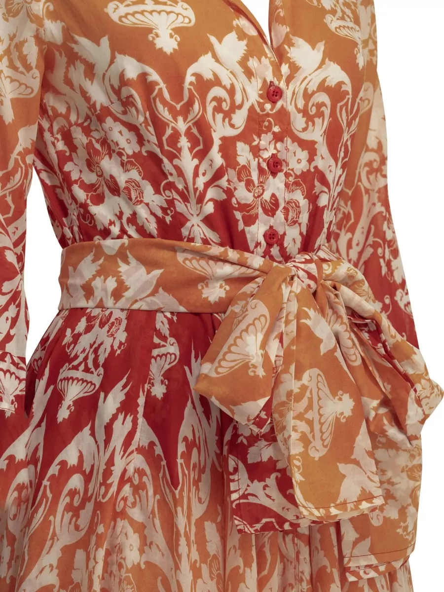 Samantha Sung Cotton Midi Dress
