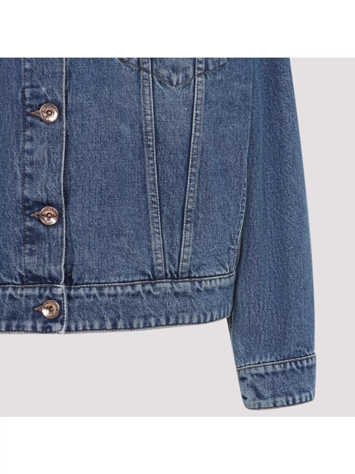 Shop Brunello Cucinelli Denim Jacket Buttoned Pockets