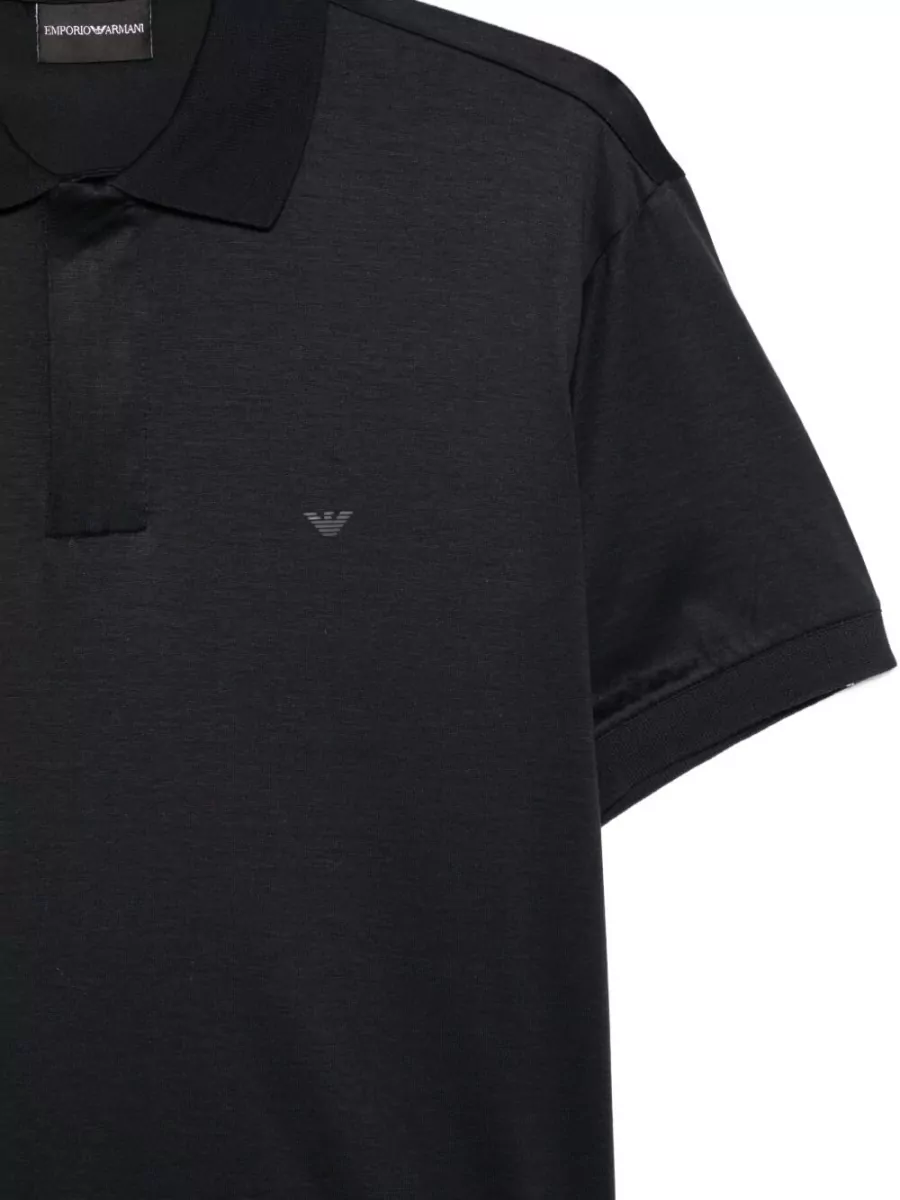Emporio Armani Straight Fit Polo Shirt Short Sleeves Collar