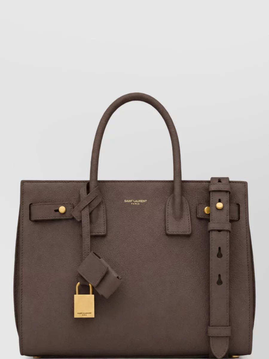 Saint Laurent Sac De Jour Leather Shoulder Bag