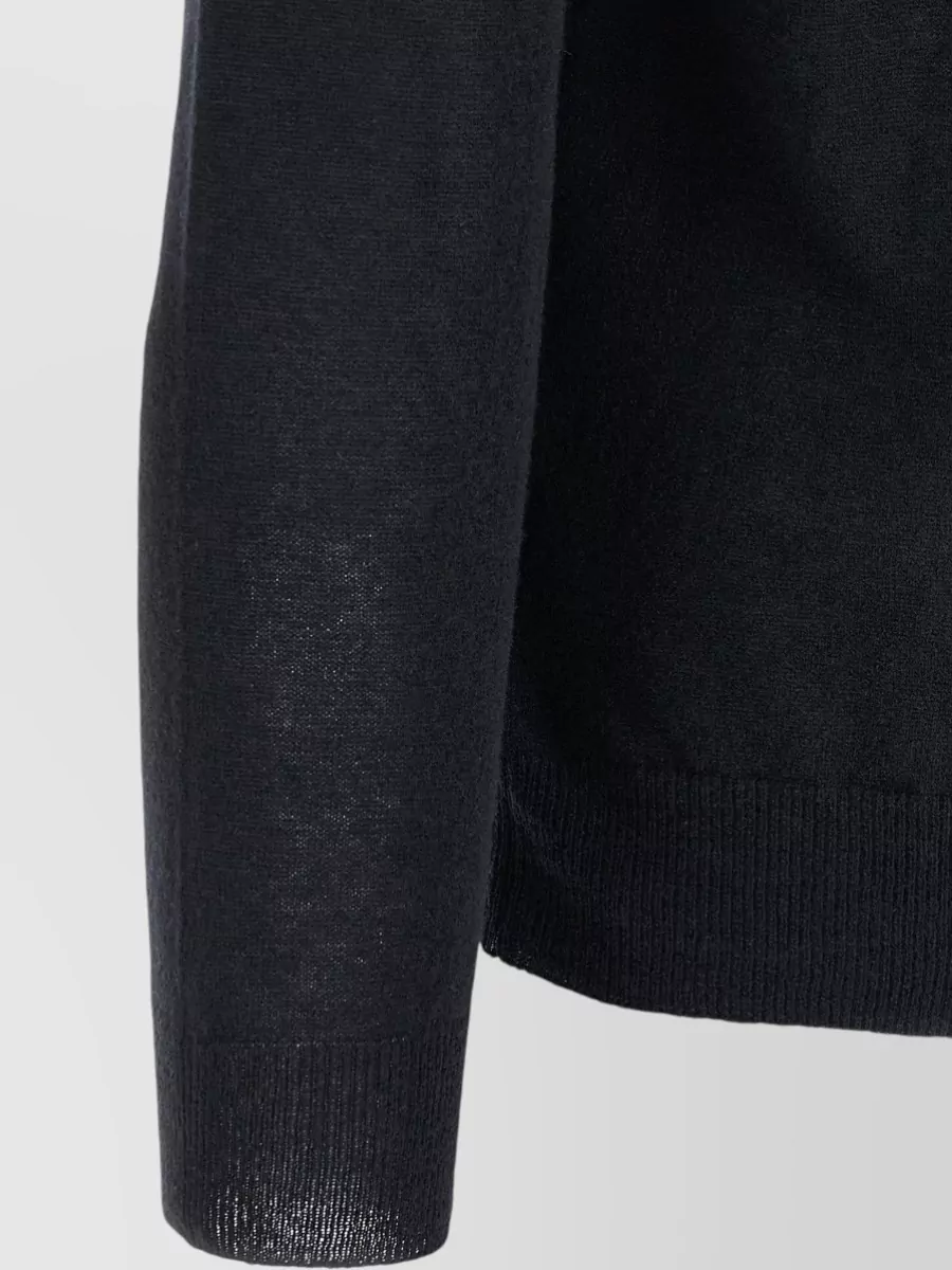 Zanone Cashmere Fine-Knit Long-Sleeve Polo Shirt