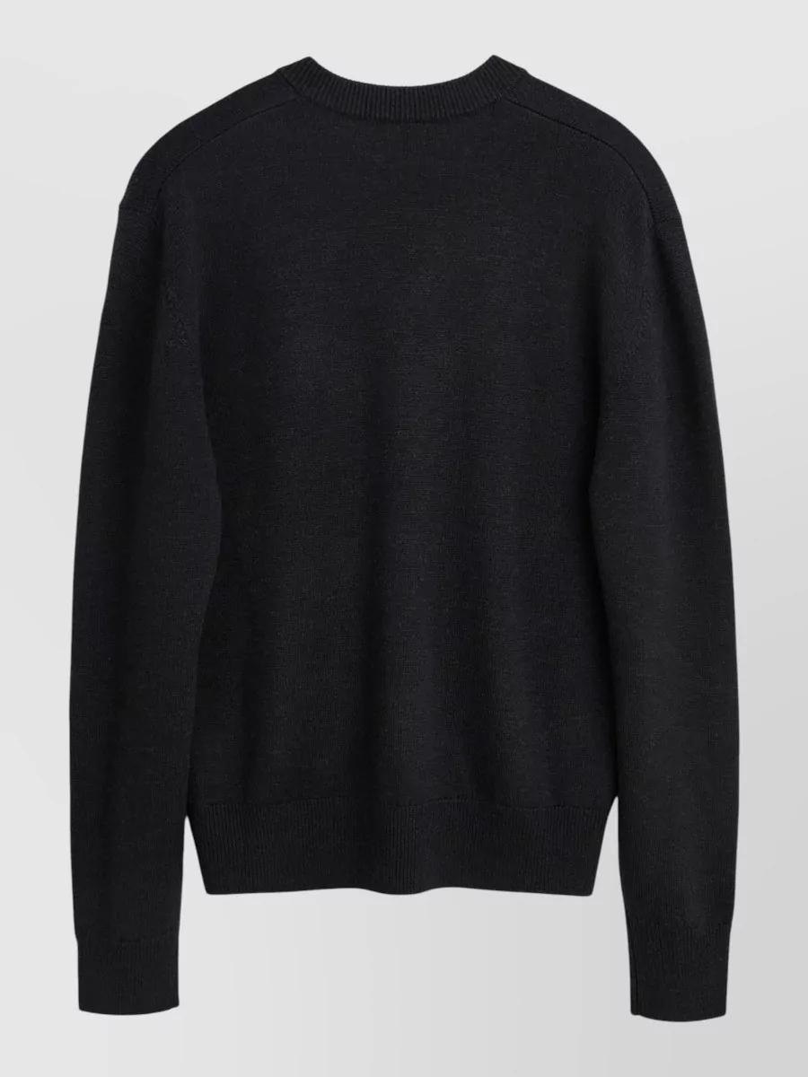 トップス sunflower Moon Merino V Neck /BLACK Sunflower Moon merino v neck knit sweater | The Fashion Square