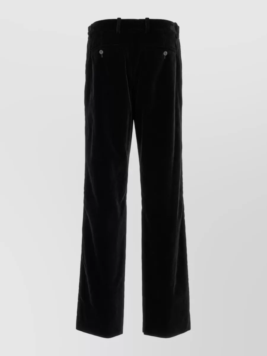 Fendi Velvet Straight-Leg Trousers