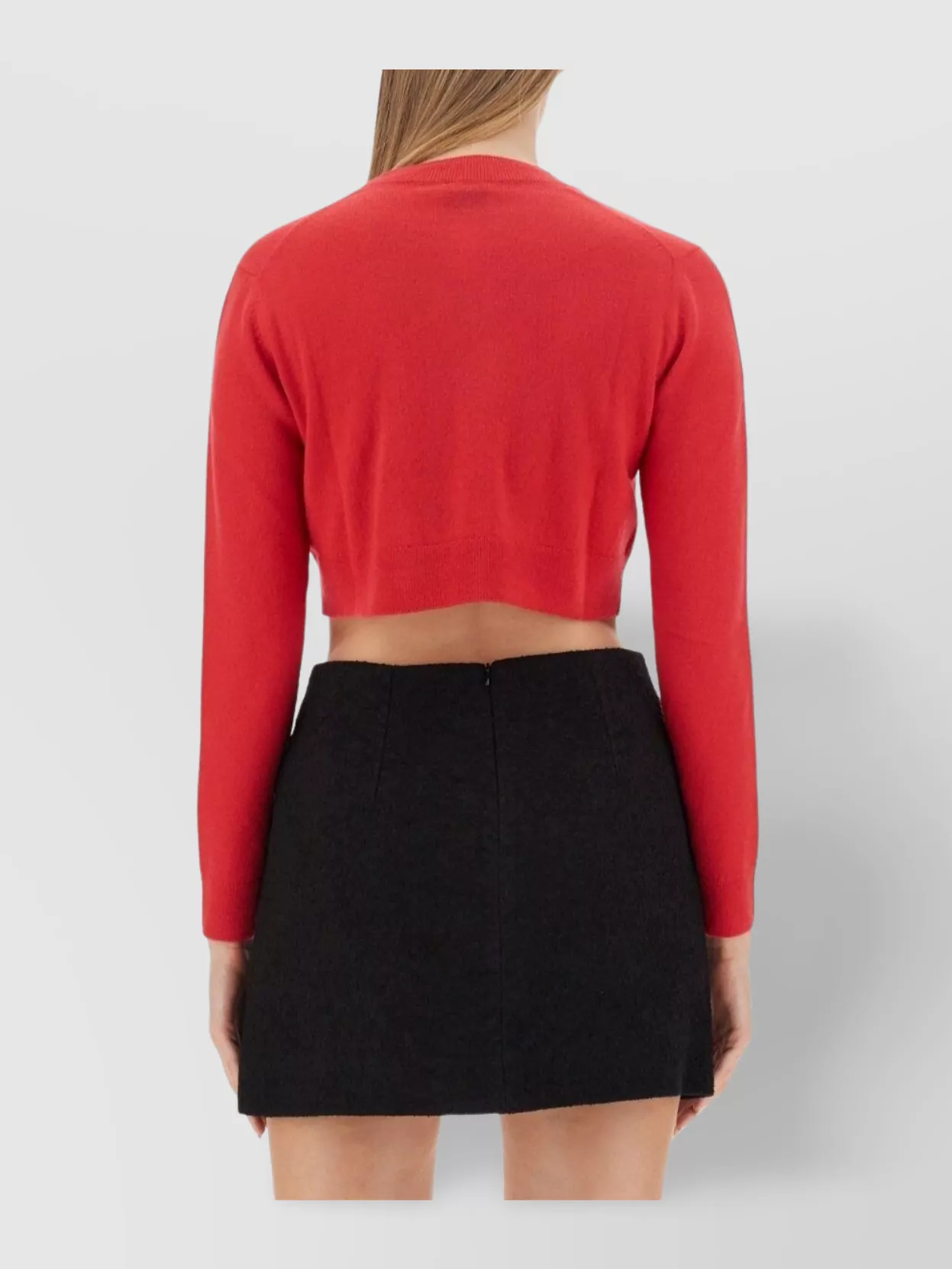 Patou Cropped Jumper In Sustainable Wool And Cashmere
