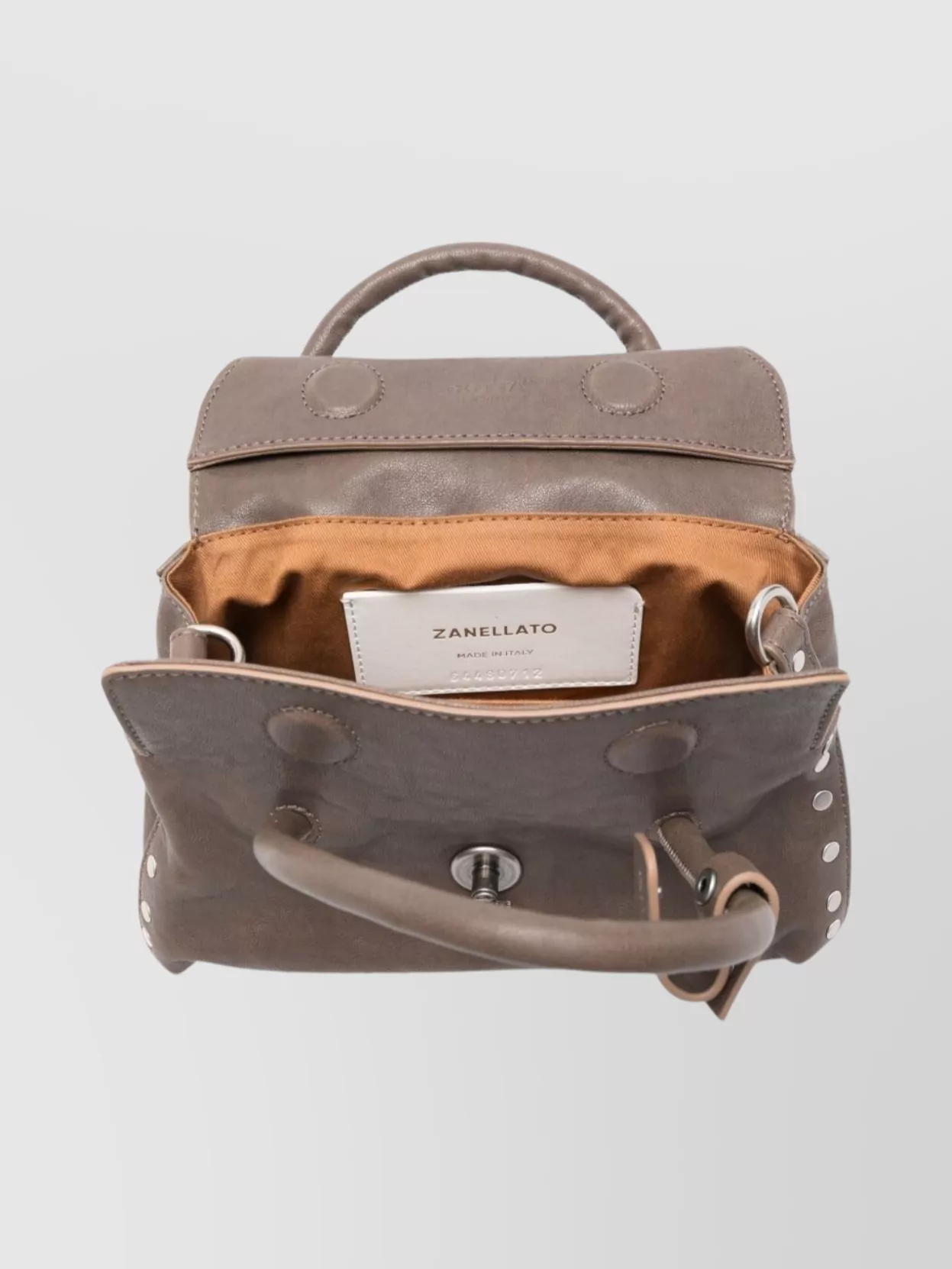 Zanellato Small Leather Shoulder Bag Studded Design