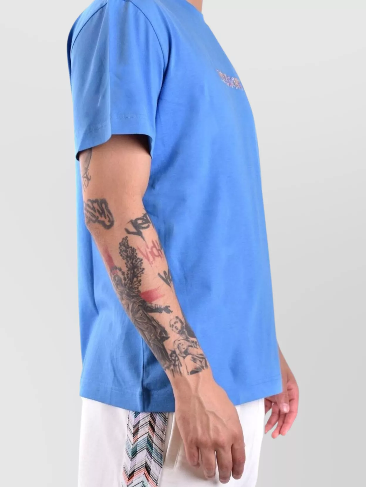 Missoni Crew Neck Embroidered Design Short Sleeves