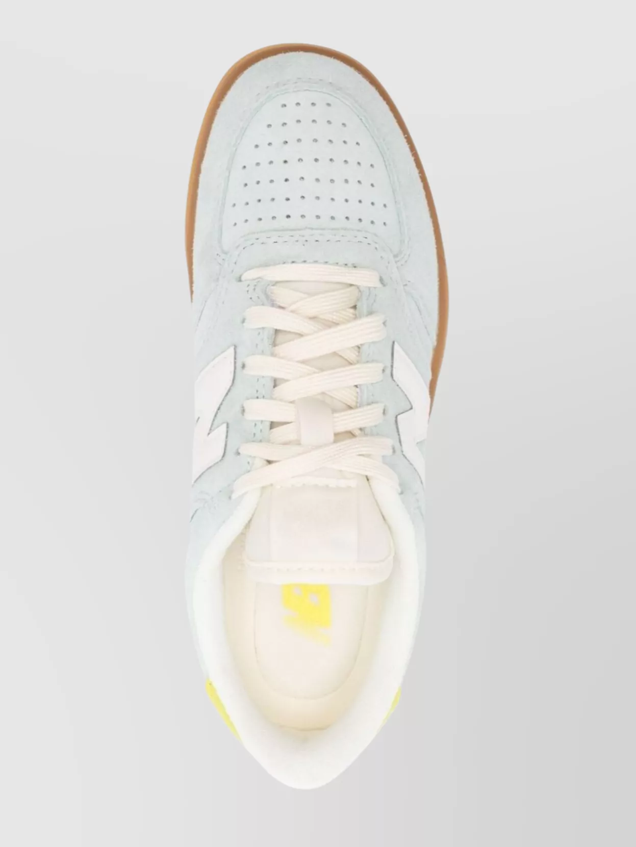 New Balance Perforated Toebox Round Toe Contrast Sole Sneakers