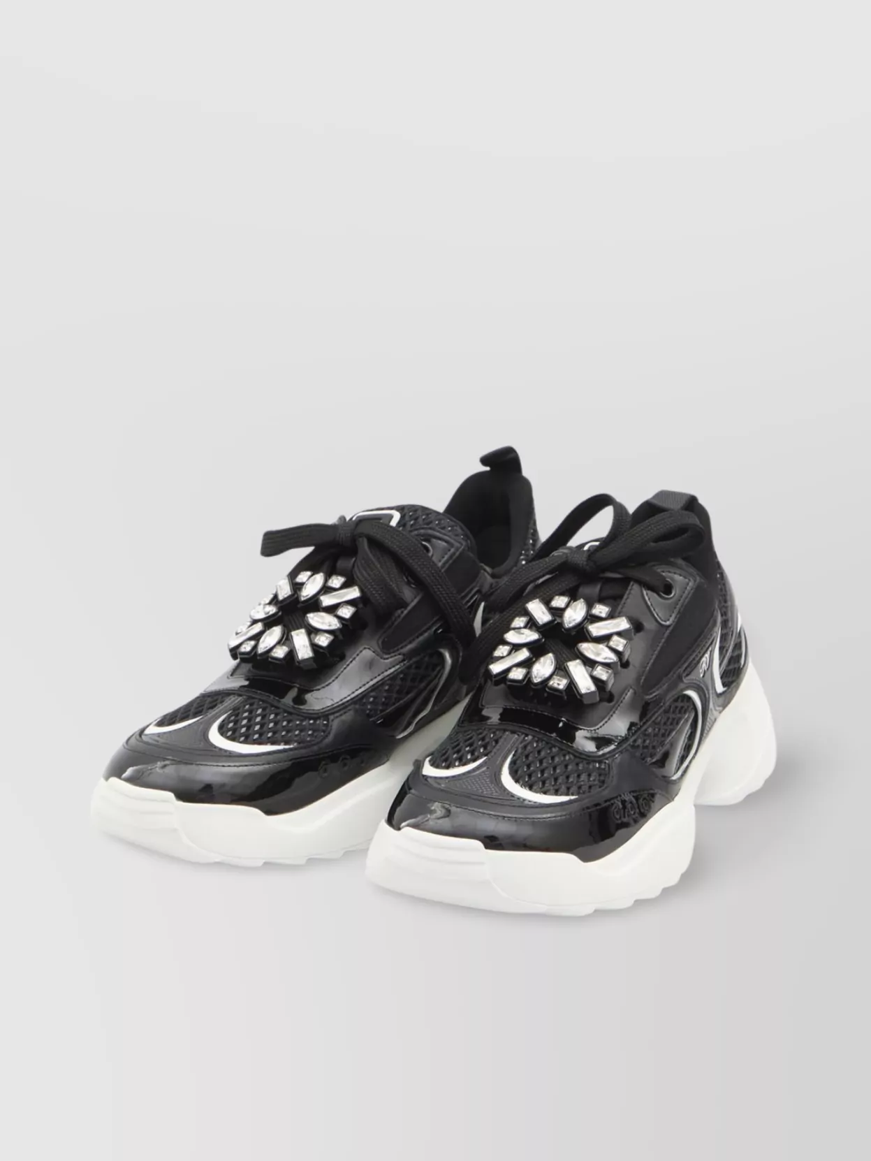 Roger Vivier Run Crystal Buckle Sneakers