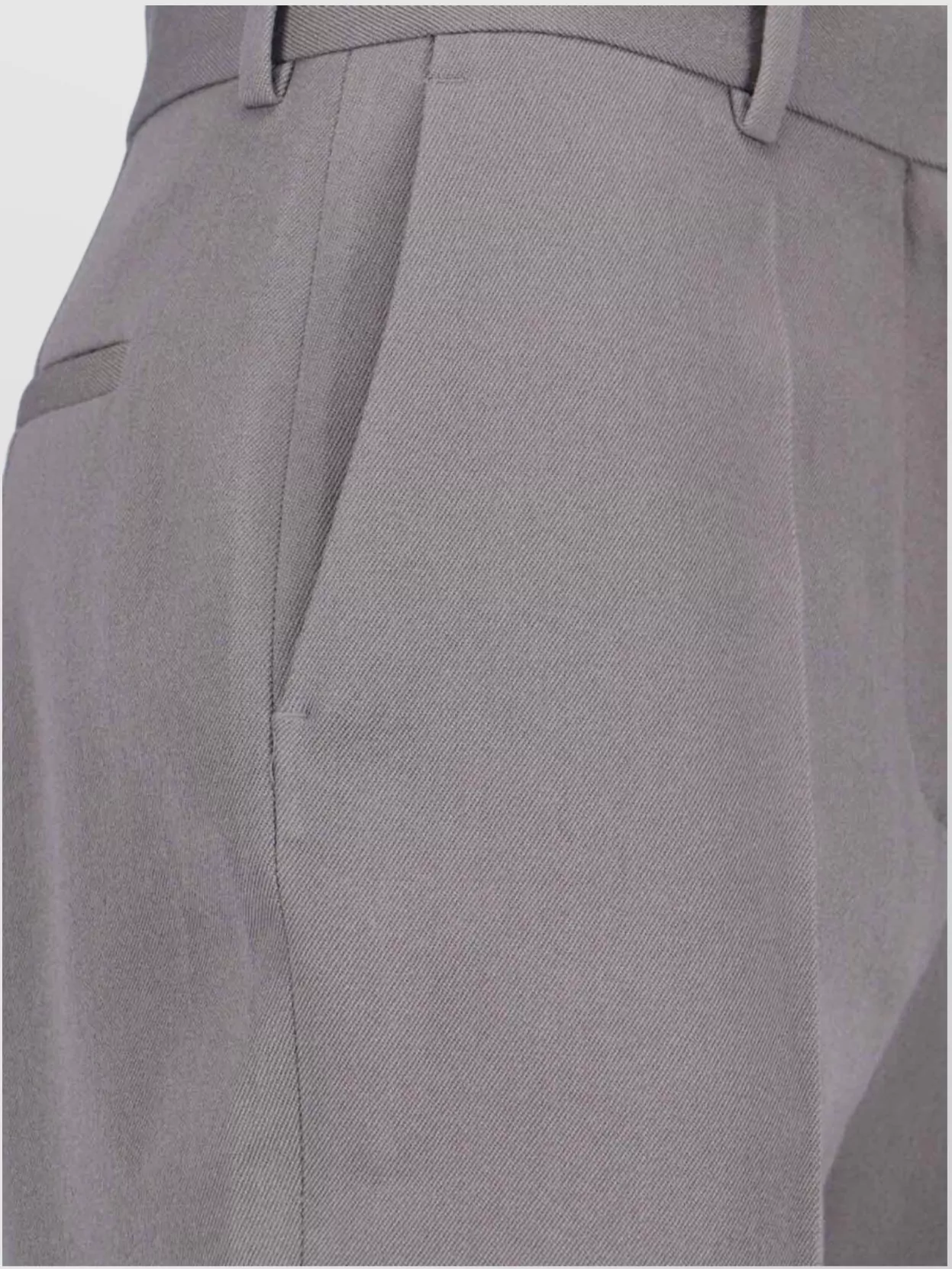 Calvin Klein Straight Leg Trousers With Belt Loops And Pockets