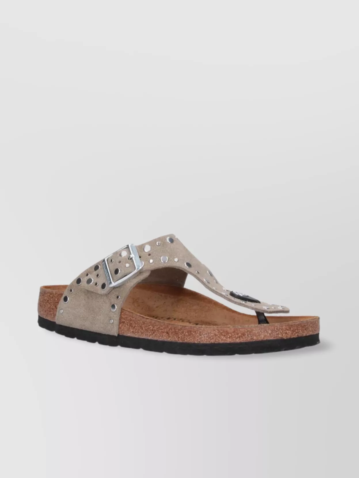BIRKENSTOCK HEEL SANDALS WITH BUCKLE AND STUDS