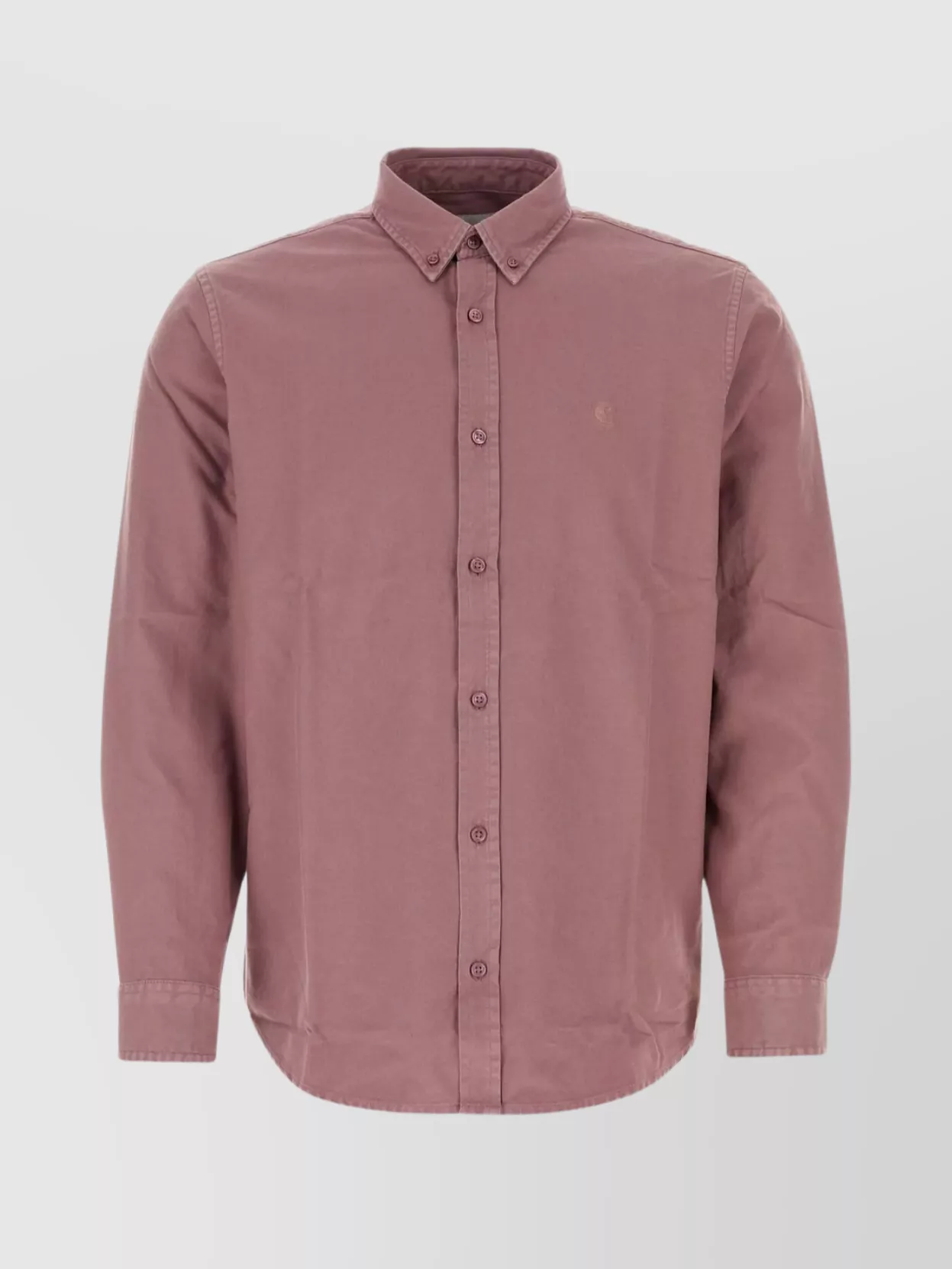 Shop Carhartt Buttoned Collar Cotton Bolton Shirt In Pink